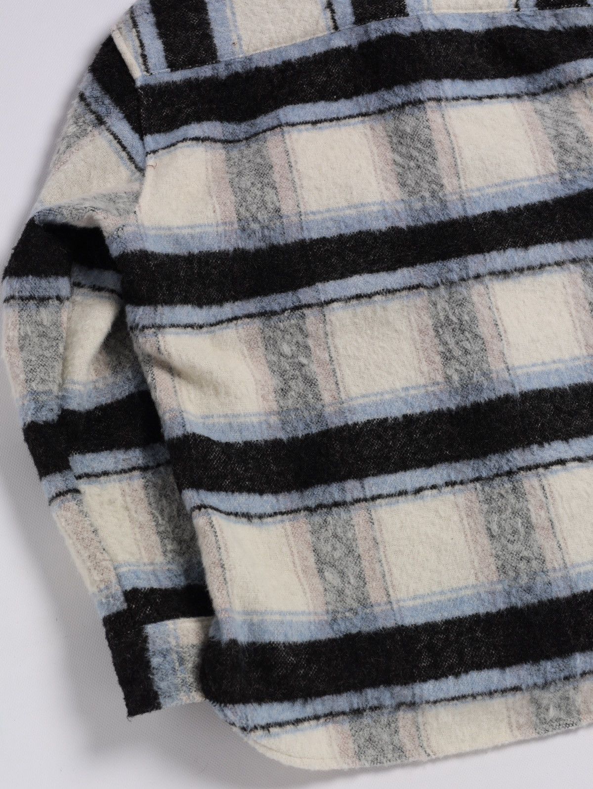 Allsaints Allsaints Rayado Ecru Flannel Plaid Check Overshirt Jacket Size US M / EU 48-50 / 2 - 13 Thumbnail