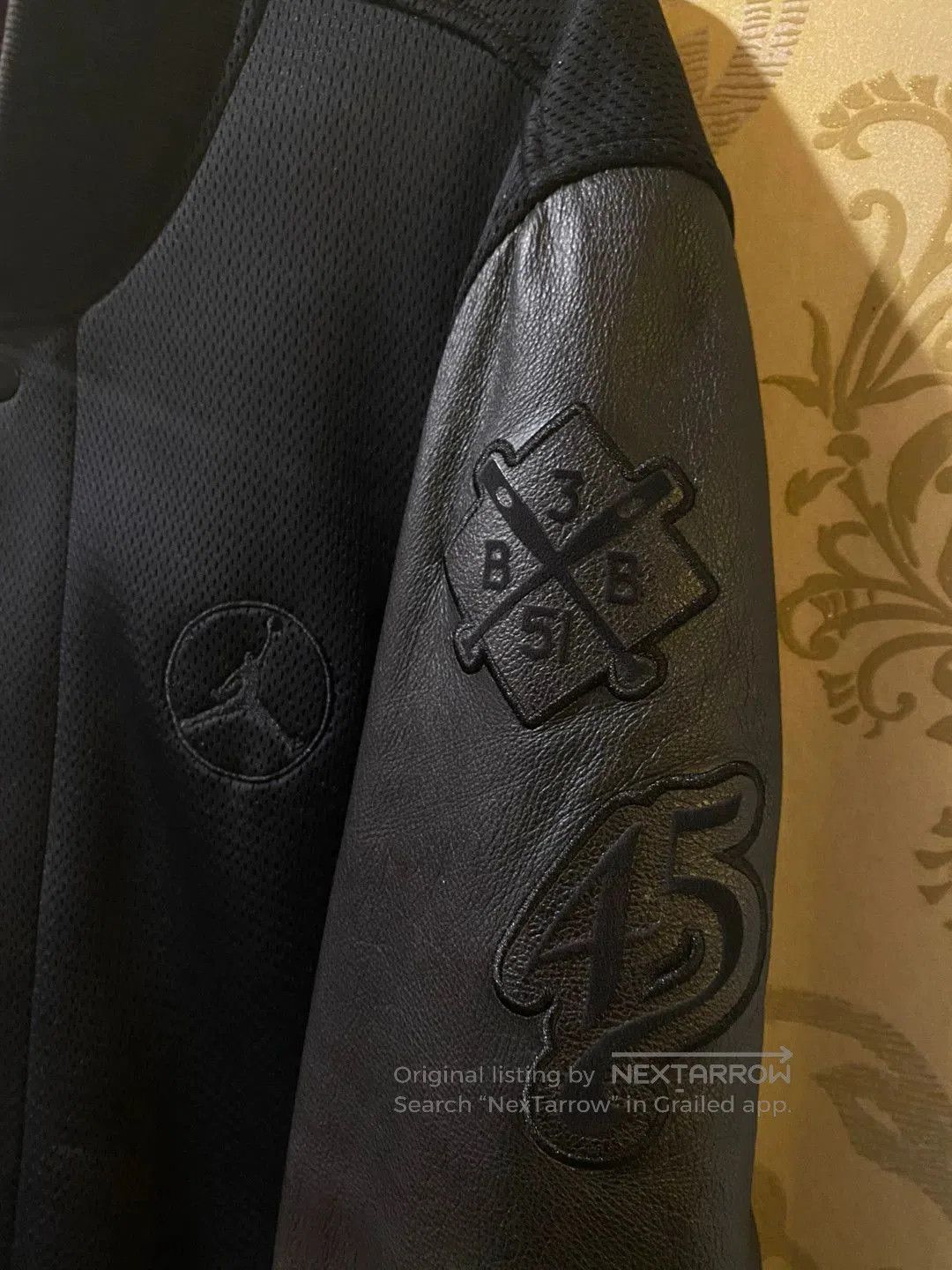 Jordan Brand nike air jordan anniversary black baseball jacket. Size US XL / EU 56 / 4 - 2 Thumbnail