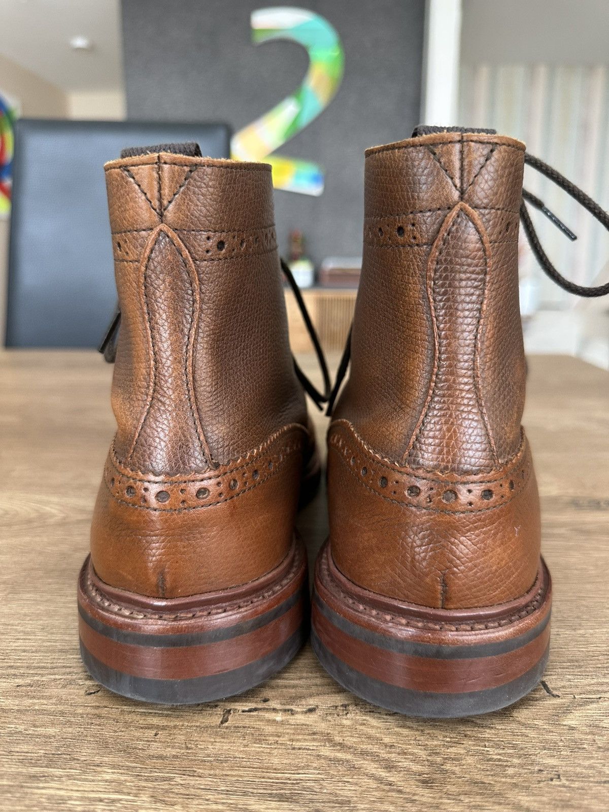 Trickers Stow Boots Tan Cross Hatch Grain size UK 8 US9