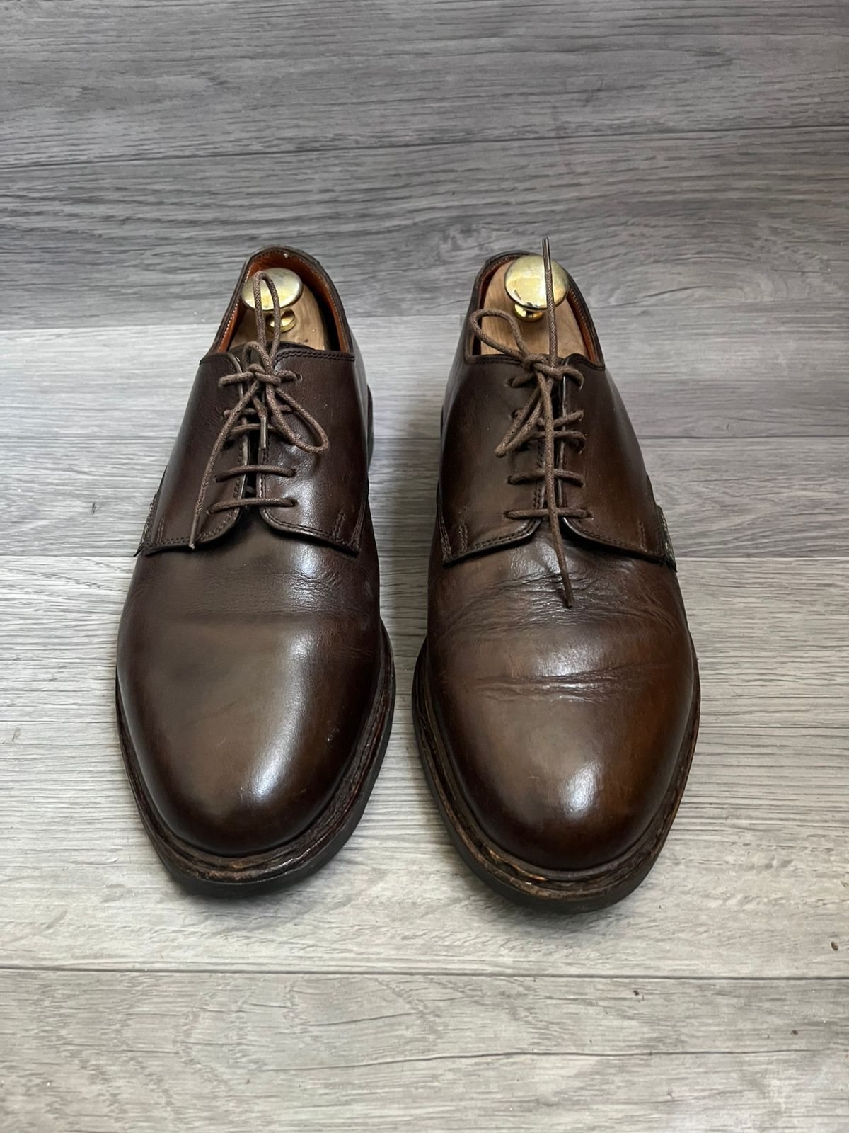 Paraboot Paraboot Arles Derby Brown Leather Shoes Sz 9.5 UK Size US 10.5 / EU 43-44 - 2 Thumbnail