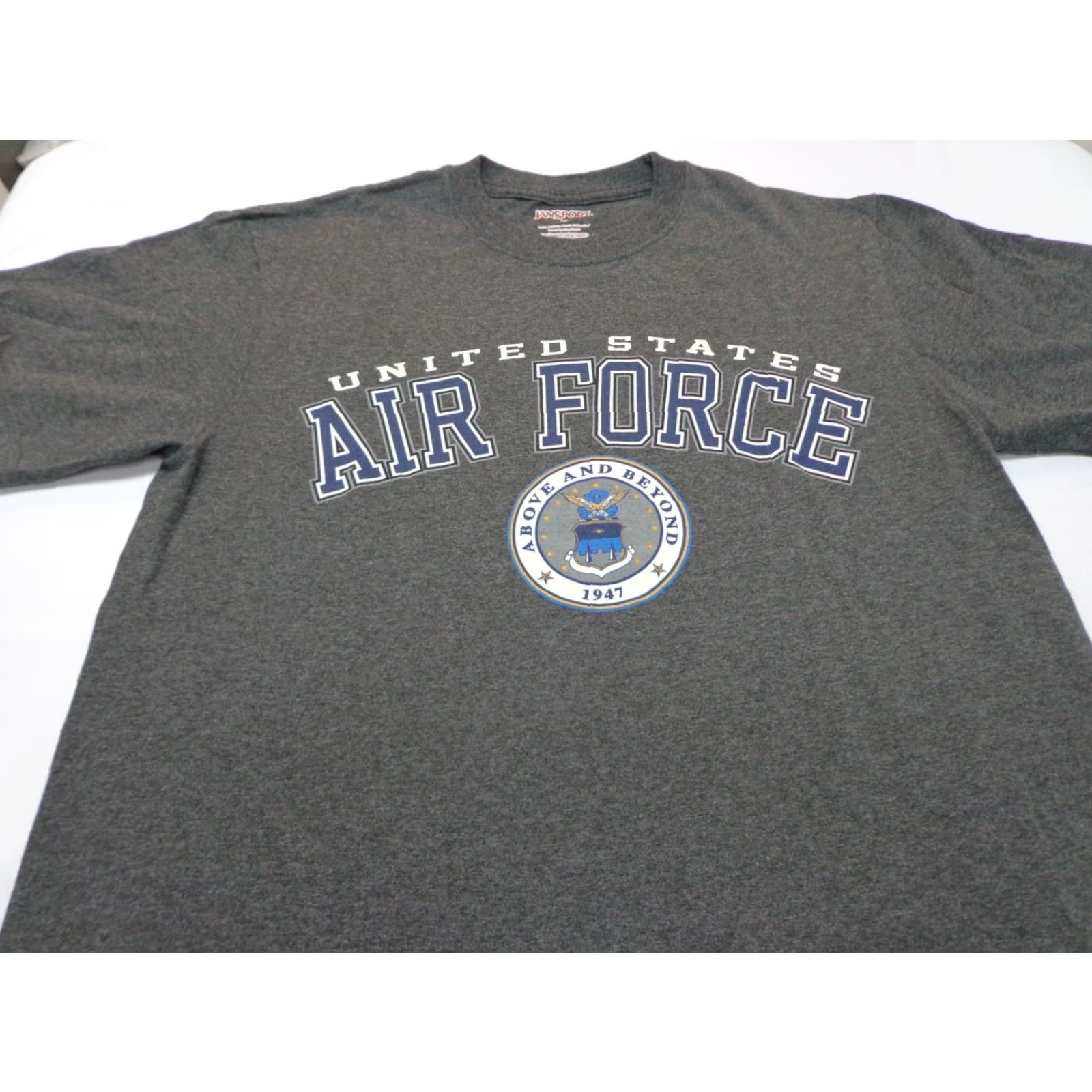 Jansport VINTAGE United States Air Force Above & Beyong Heather Gray Jansport T Shirt M Mens Gray 90s? Size US M / EU 48-50 / 2 - 2 Thumbnail