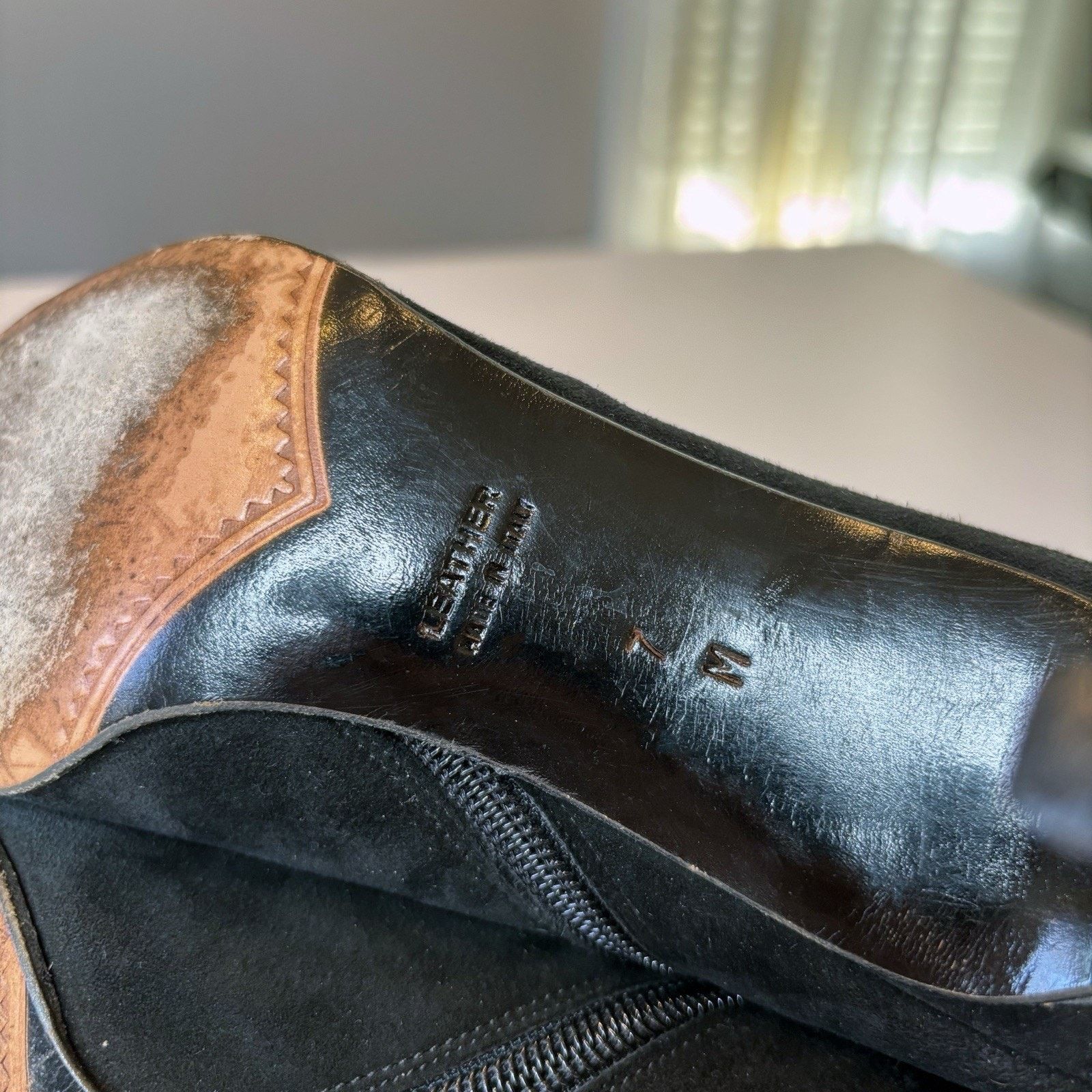 Saint Laurent Paris Yves Saint Laurent Zipped Black Suede Ankle Boots Size 7 M Size US 7 / IT 37 - 9 Thumbnail