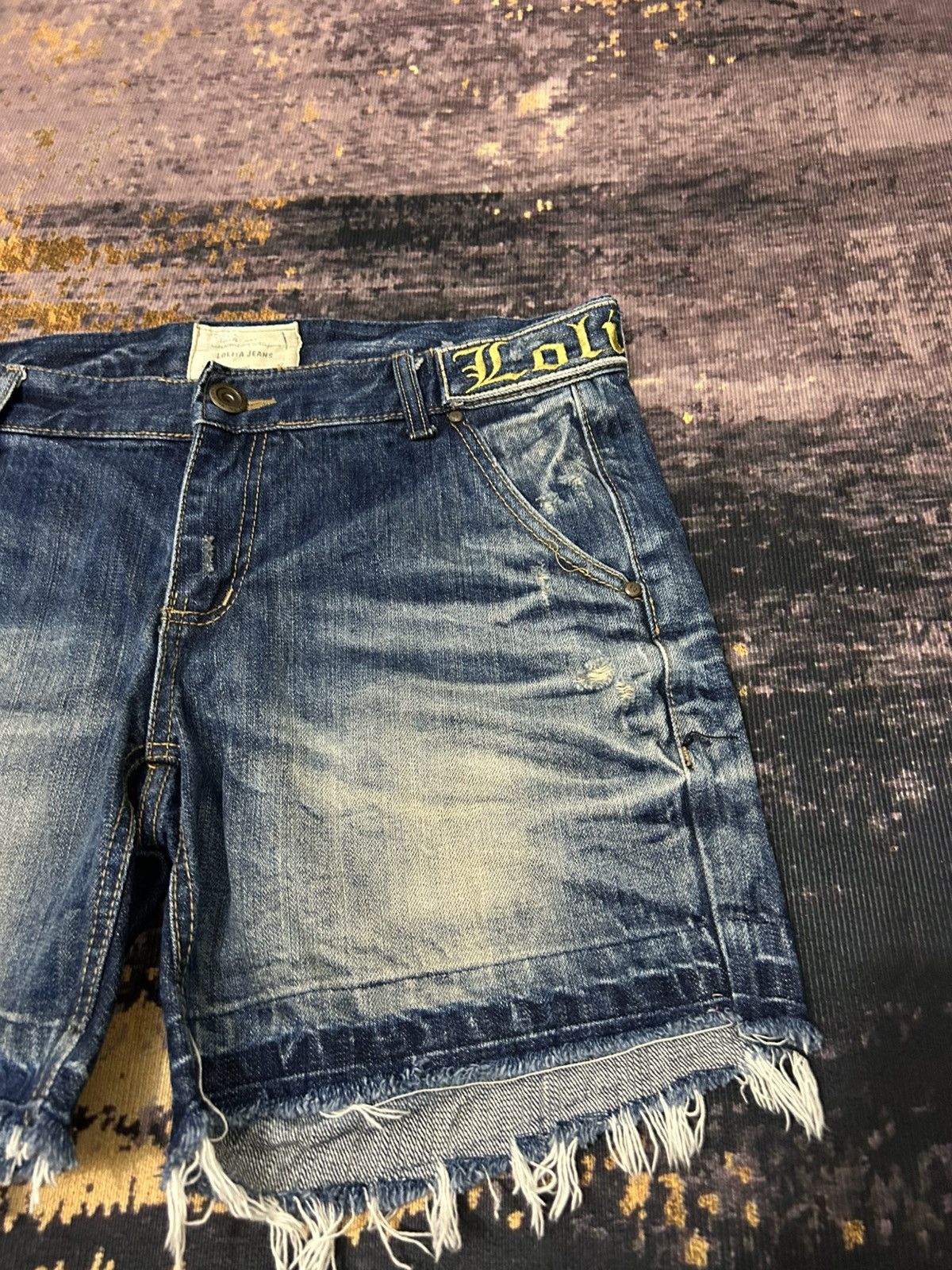 If Six Was Nine Lolita Skull Short Jeans Size US 35 - 3 Thumbnail