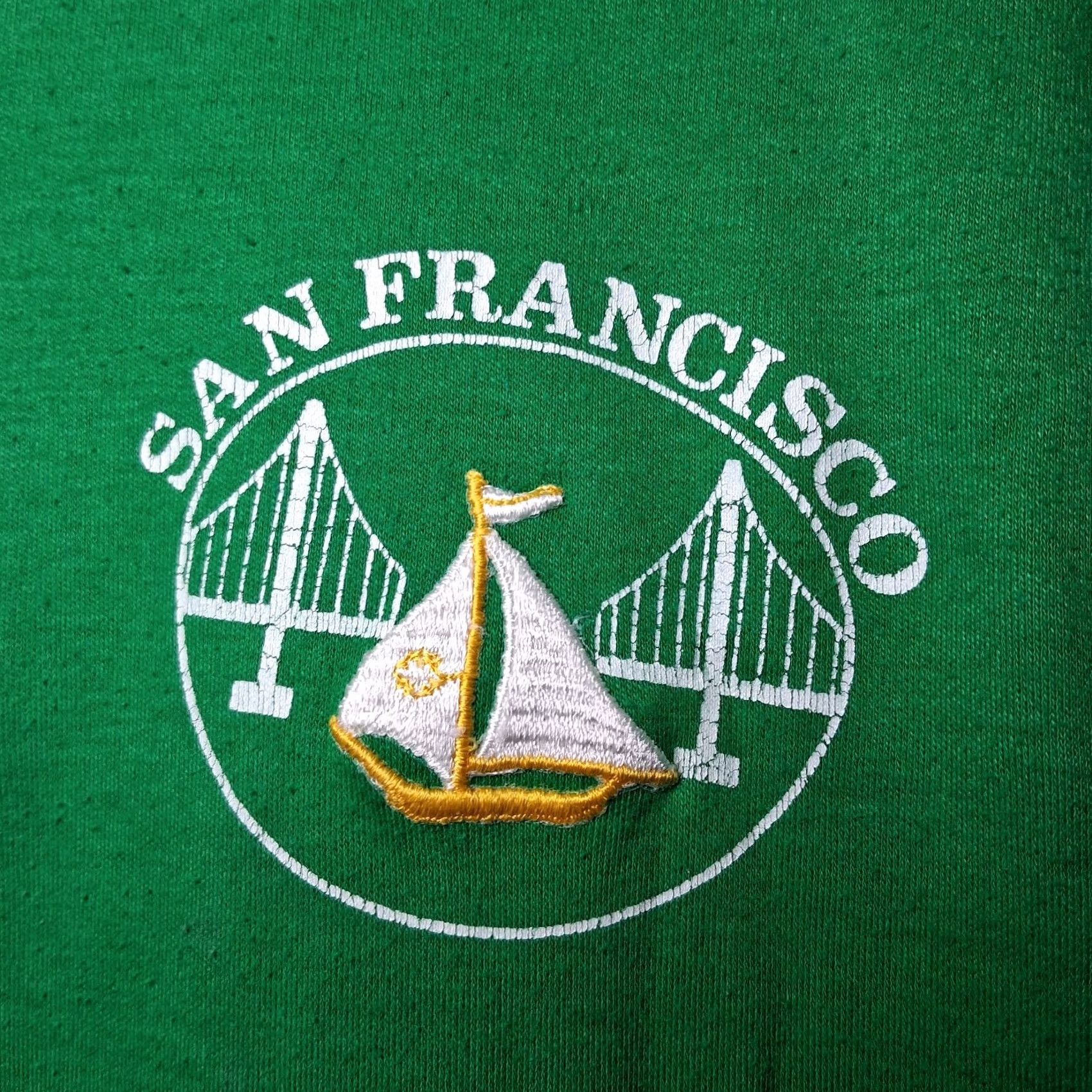 Vintage VINTAGE Medalist-Allen A Henley Shirt XL Slim Single Stitch Kelly Green Shirt Mens California San Francisco USA SFO Vintage California 90s 80s Size US XL / EU 56 / 4 - 7 Thumbnail