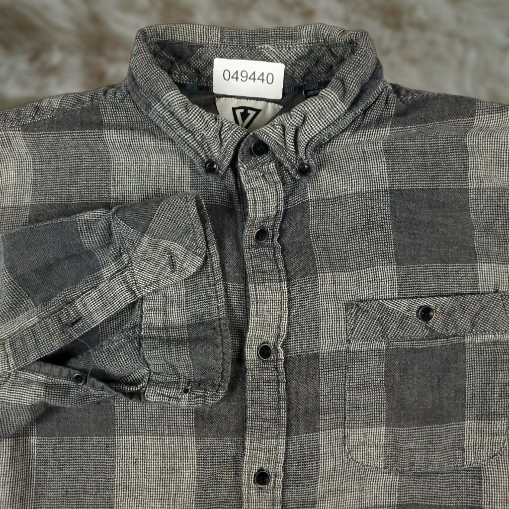 Vissla Vissla Shirt Adult Large Gray Plaid Flannel Button-Up Long Sleeve Casual Mens Size US L / EU 52-54 / 3 - 1 Thumbnail