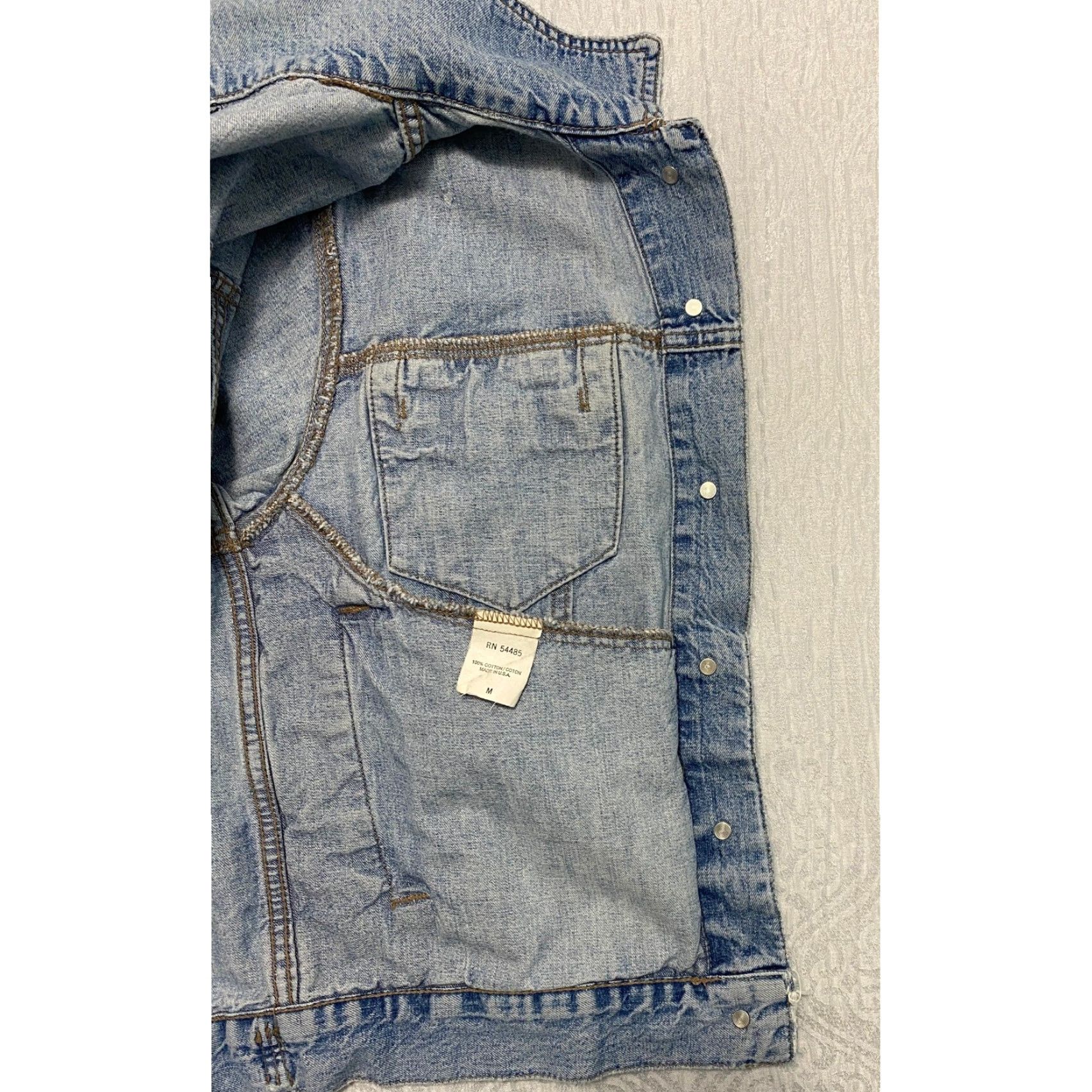 American Eagle Outfitters VINTAGE American Eagle Outfitters Denim Jacket Women M Blue Casual 90s Button Front All Seasons Pockets Logo Size M / US 6-8 / IT 42-44 - 6 Thumbnail