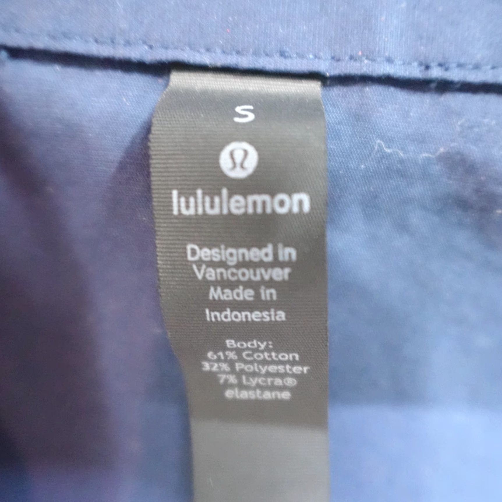 Lululemon Lululemon Commission Shirt Small Blue Solid Long Sleeve Button-Up Mens S Blue Athleisure Cotton Blend Stretch Size US S / EU 44-46 / 1 - 2 Thumbnail