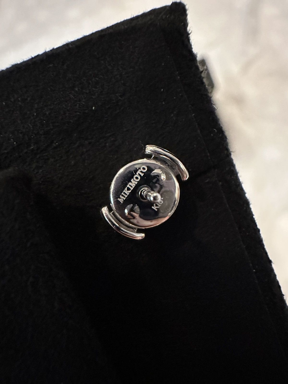 Chrome Hearts Chrome Hearts X Mikimoto 18K White Gold Pearl Earring Stud Size ONE SIZE - 4 Thumbnail