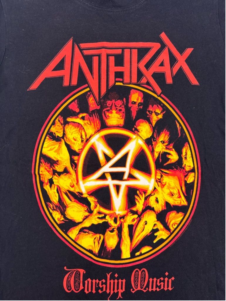 Tultex Men's Tultex Anthrax Band T-shirt Size S Black Size XS / US 0-2 / IT 36-38 - 1 Thumbnail