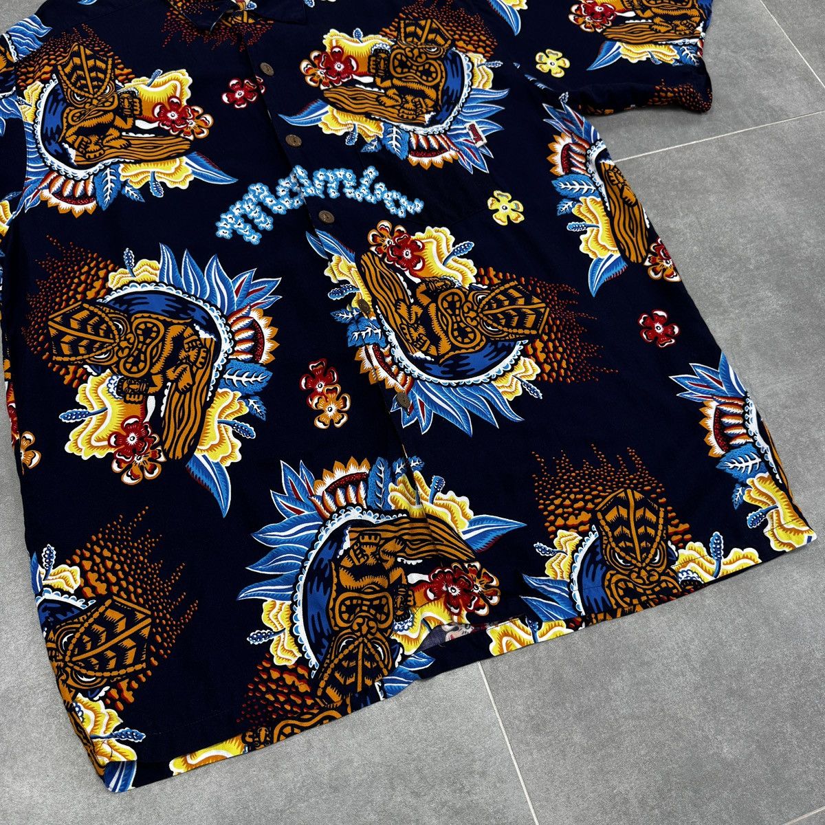 Mambo Vintage Mambo Hawaiian Shirt Tribal Surf Print Short Sleeve Size US L / EU 52-54 / 3 - 3 Thumbnail