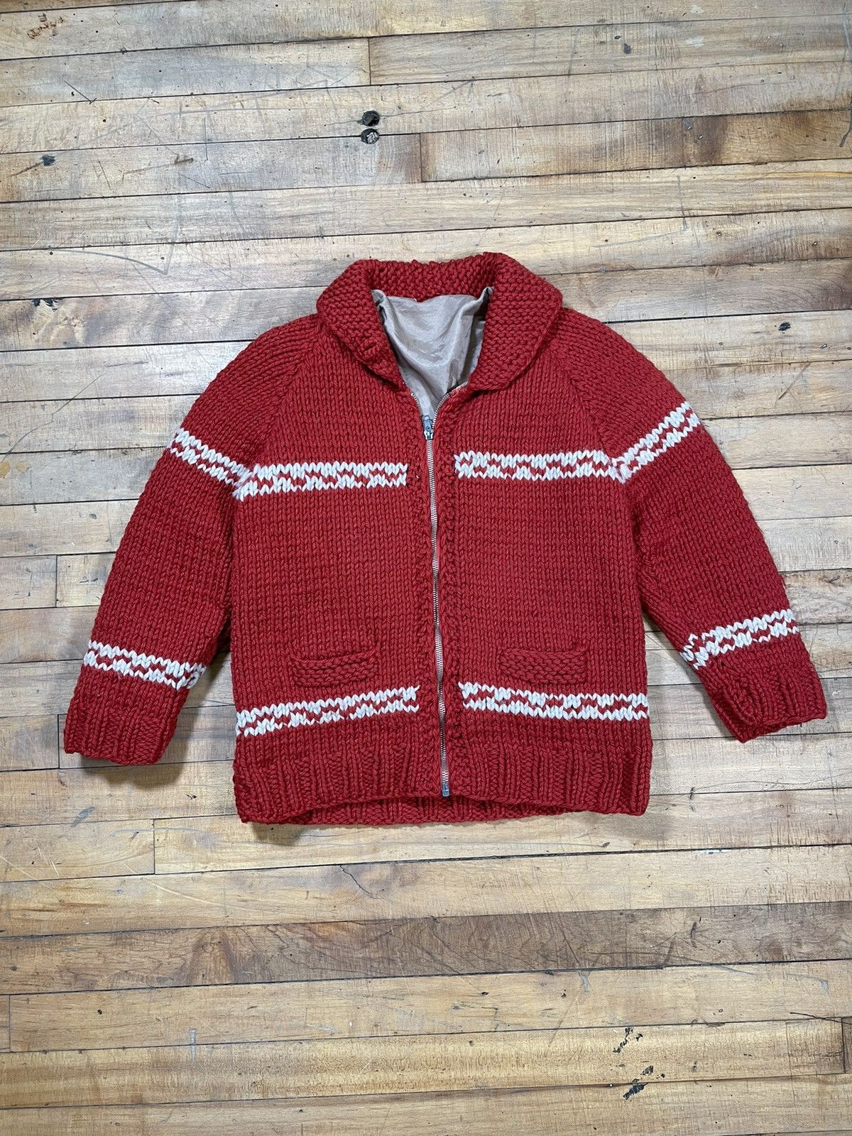 True Vintage 1950’s/1960’s Hand Knit Cowichan Sweater