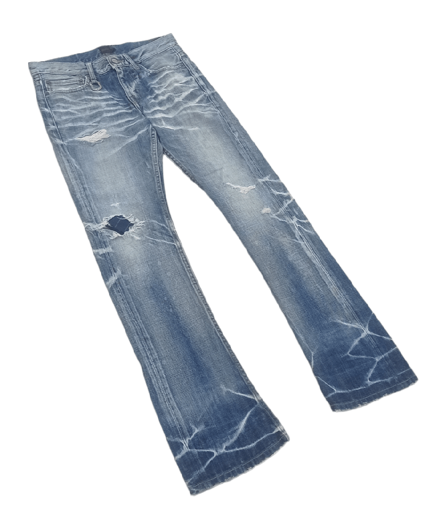 If Six Was Nine × Japanese Brand Japanese Brand Jackrose Seditionaries Rusty Flare Jeans Size US 29 - 3 Thumbnail