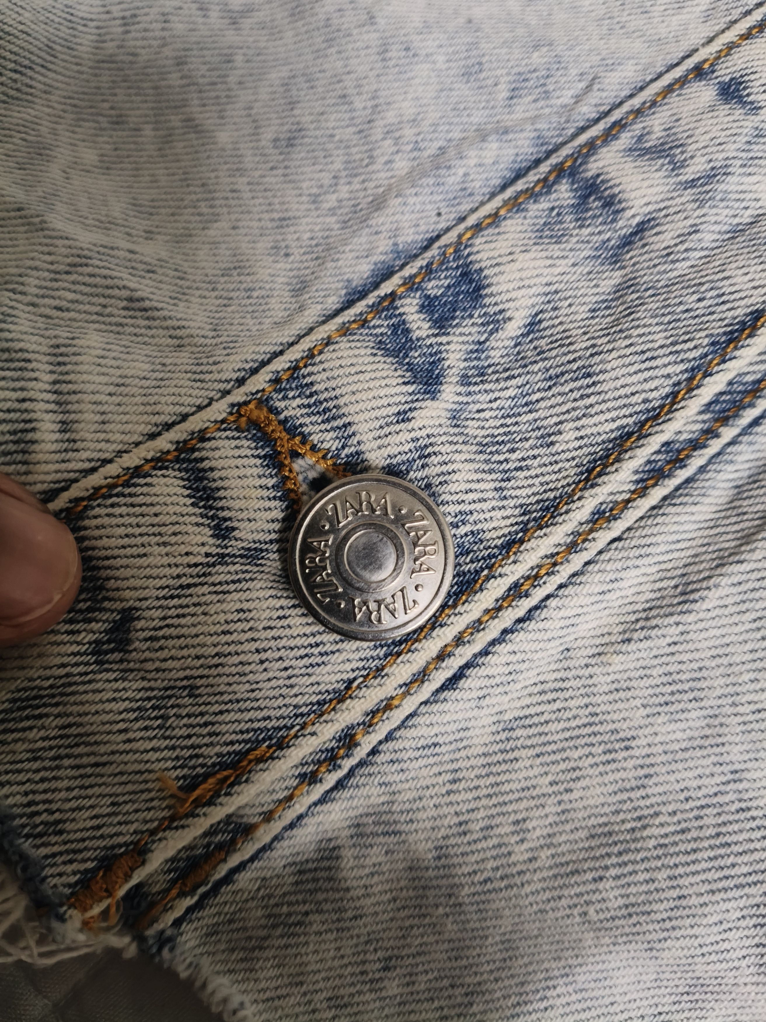 Zara Zara Cropped Denim Jacket Size M / US 6-8 / IT 42-44 - 8 Thumbnail