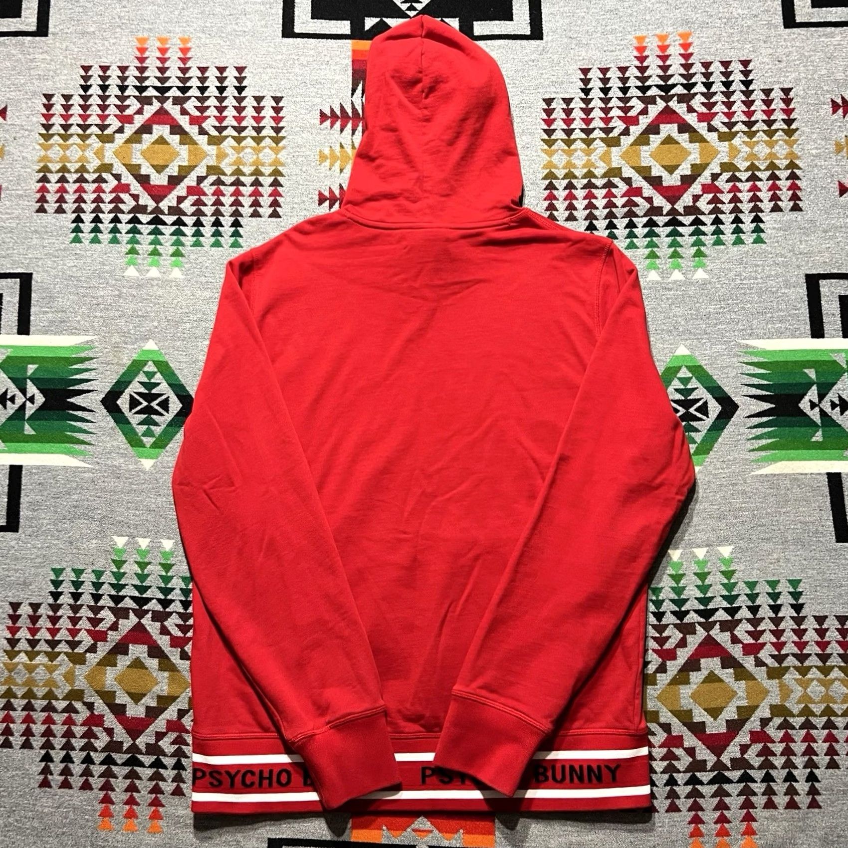 Psycho Bunny Psycho Bunny Hoodie Mens Medium Red Logo Pullover Sweatshirt Preppy B3 Size US M / EU 48-50 / 2 - 2 Thumbnail