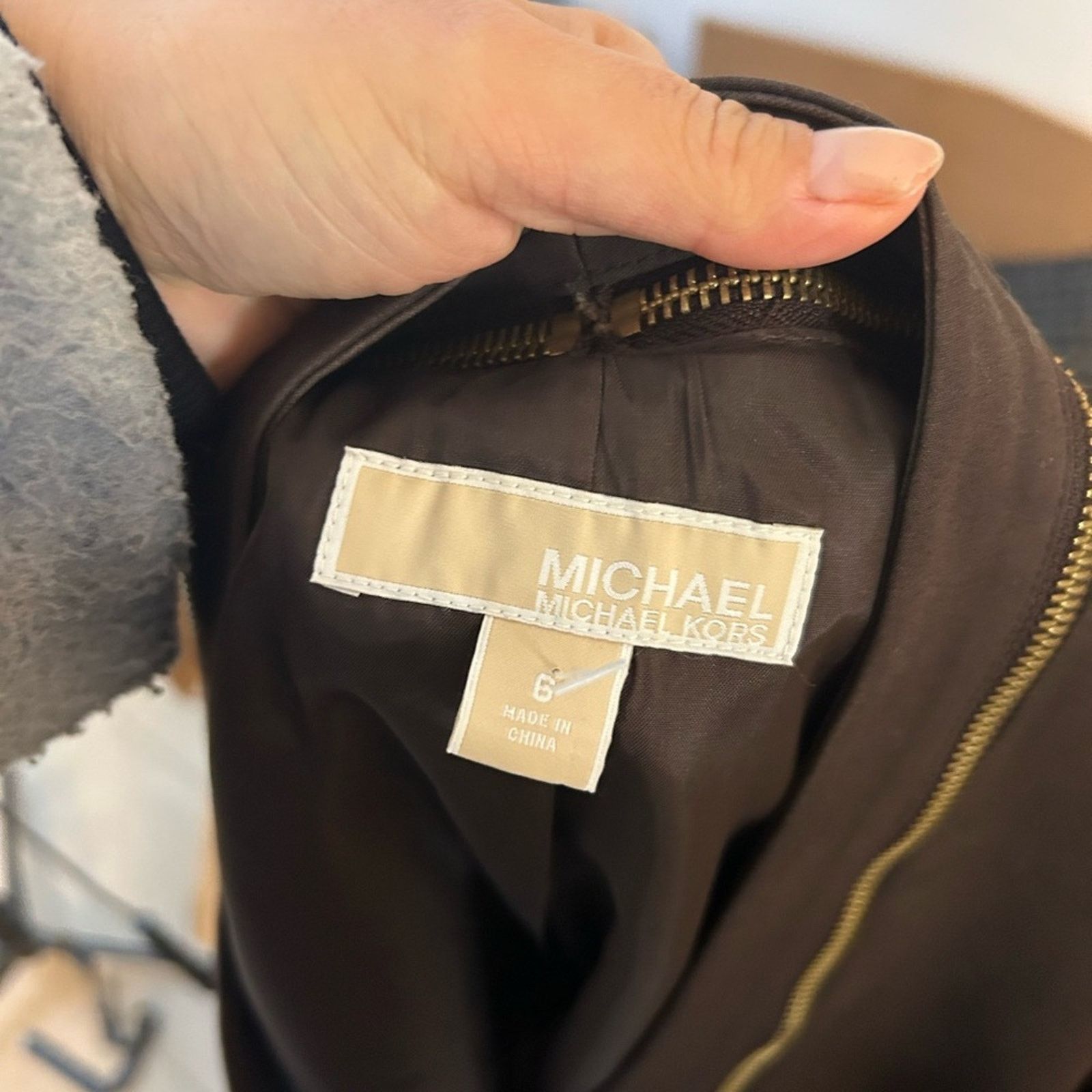 Michael Kors Michael Michael Kors Lux Crepe Zip Collar Jacket Size M / US 6-8 / IT 42-44 - 4 Thumbnail
