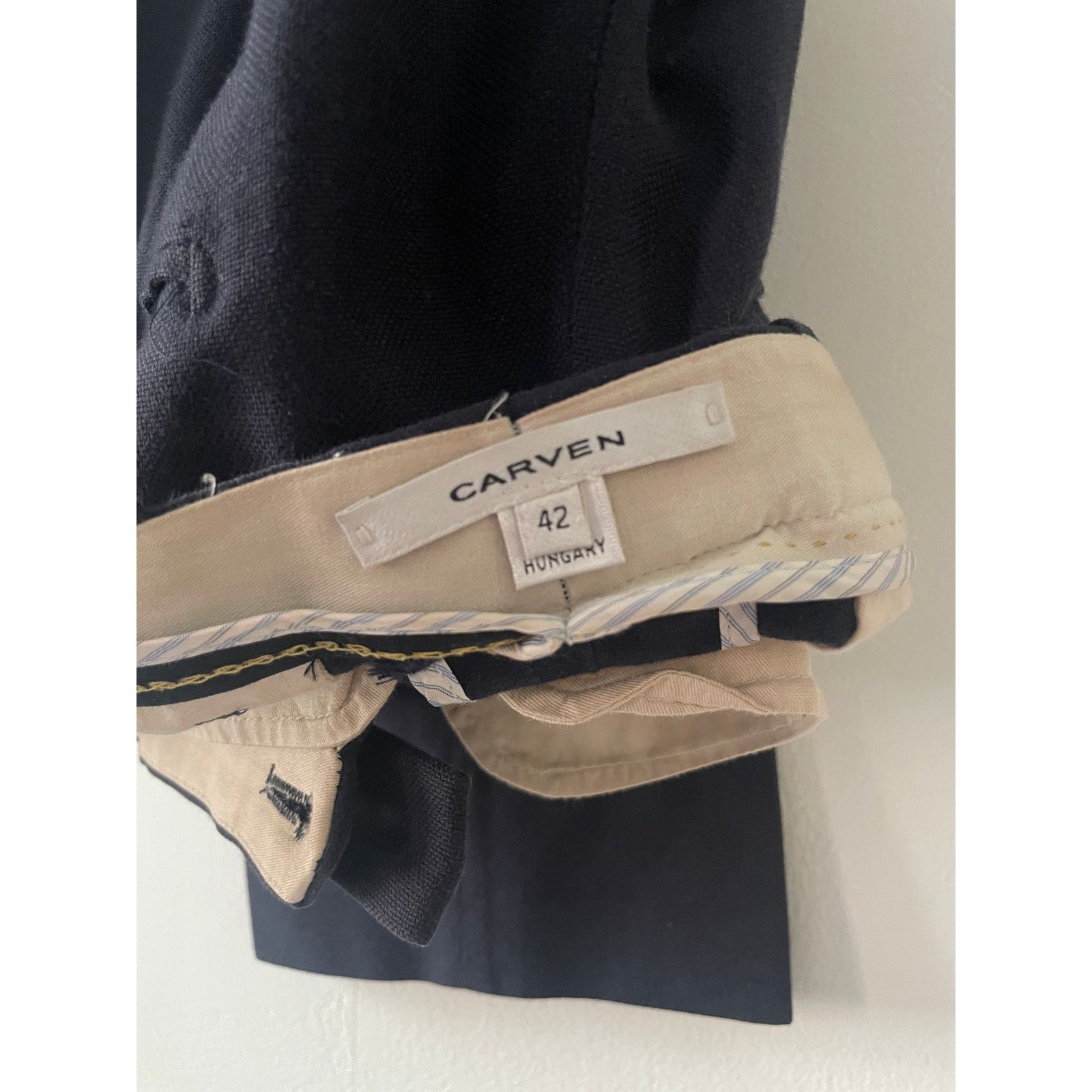 Carven Carven Mens Pant - Navy Size 38R - 2 Thumbnail