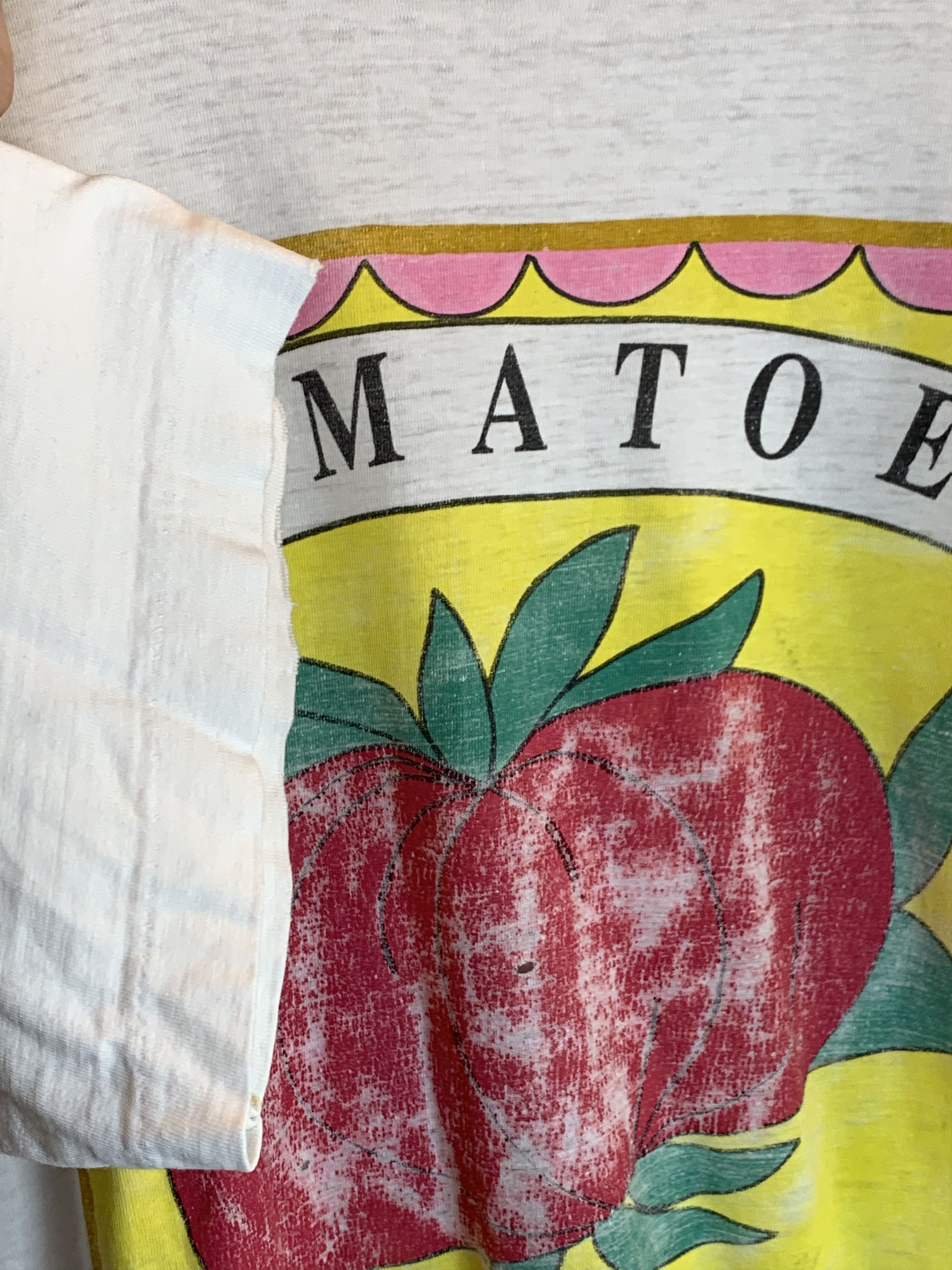 Vintage *RARE* Vintage Tomatoes All Natural Single Stitch Art Shirt Size US XL / EU 56 / 4 - 4 Thumbnail