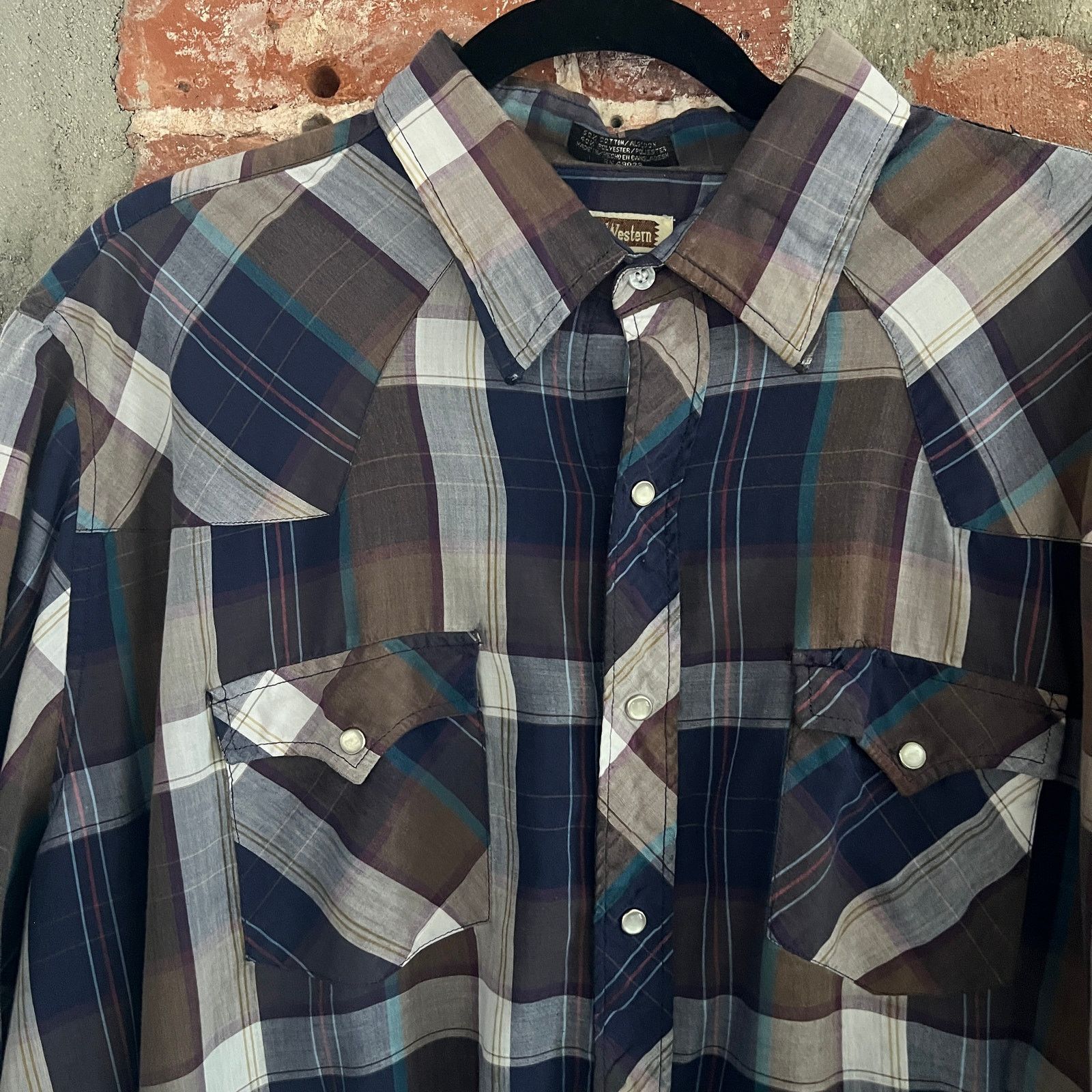 Vintage VTG Youngbloods Paper Thin Pearl Snap Shirt XXL 27.5x31 Size US XXL / EU 58 / 5 - 1 Thumbnail