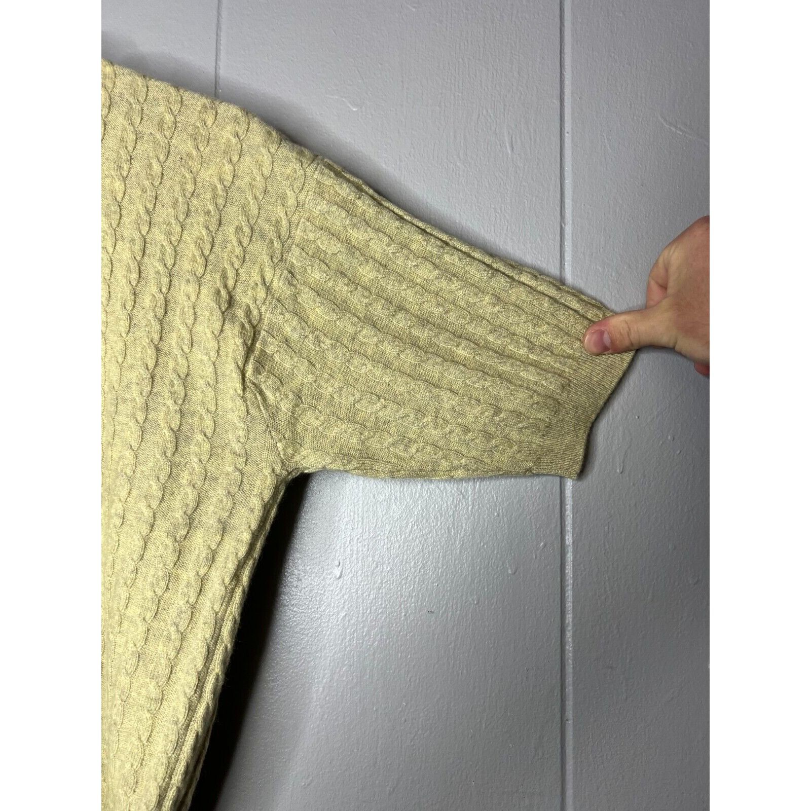 Autumn Cashmere Autumn Cashmere Women's 100% Pure Cashmere Beige Cardigan T Size M / US 6-8 / IT 42-44 - 5 Thumbnail