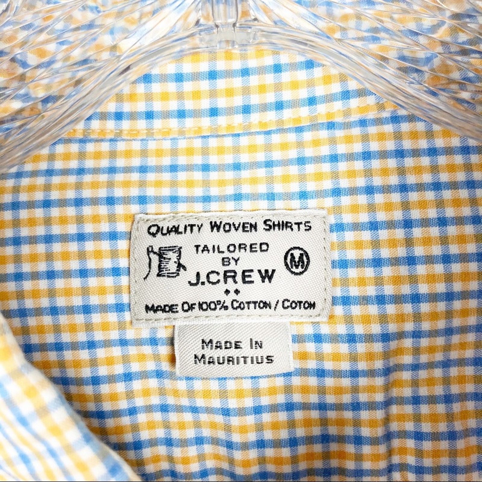 J.Crew J. Crew Blue Yellow Plaid Long Sleeve Button Down Sz M Size US M / EU 48-50 / 2 - 2 Thumbnail