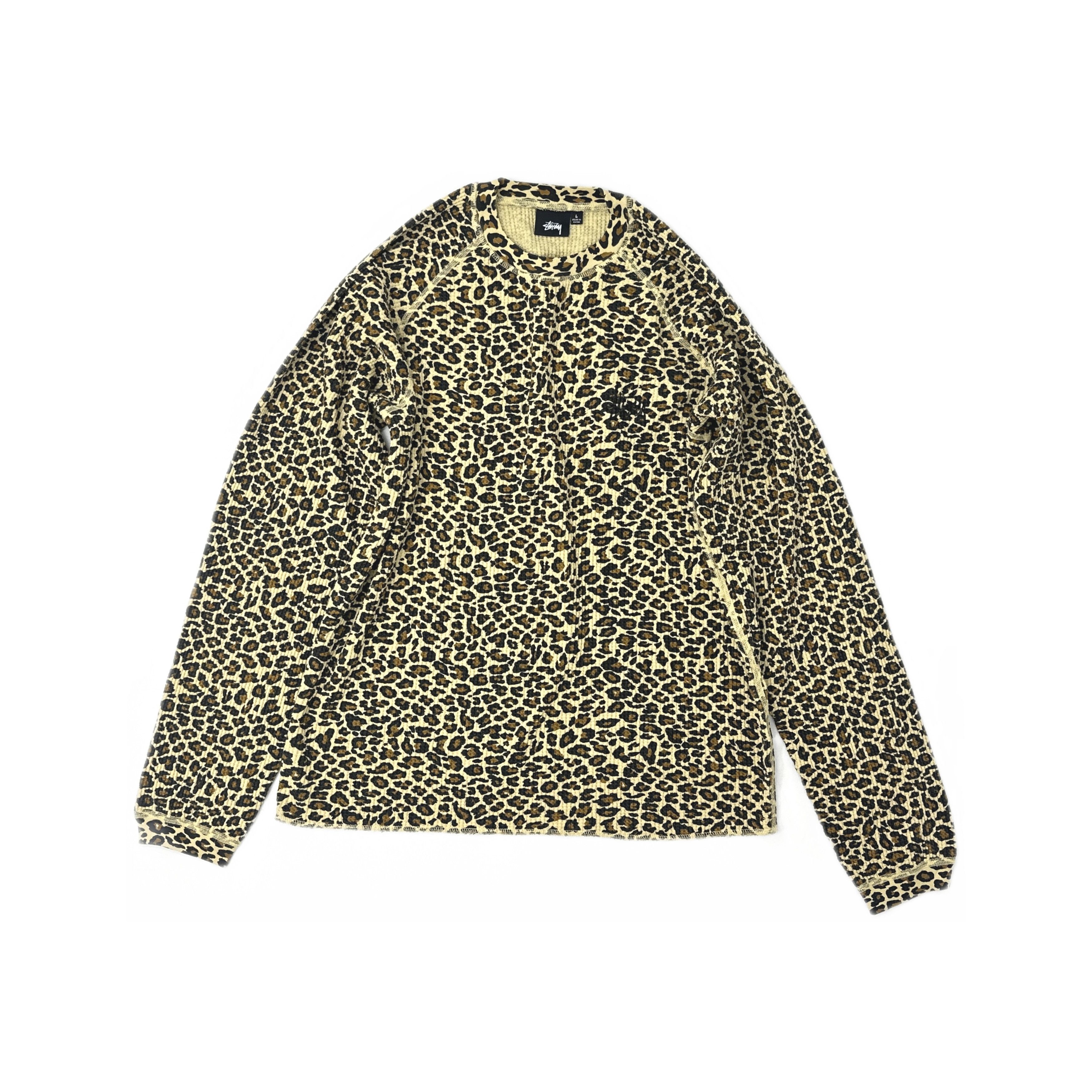 Stussy Stussy Raglan thermal 2 tone waffle knit LS tee SS25 | Grailed