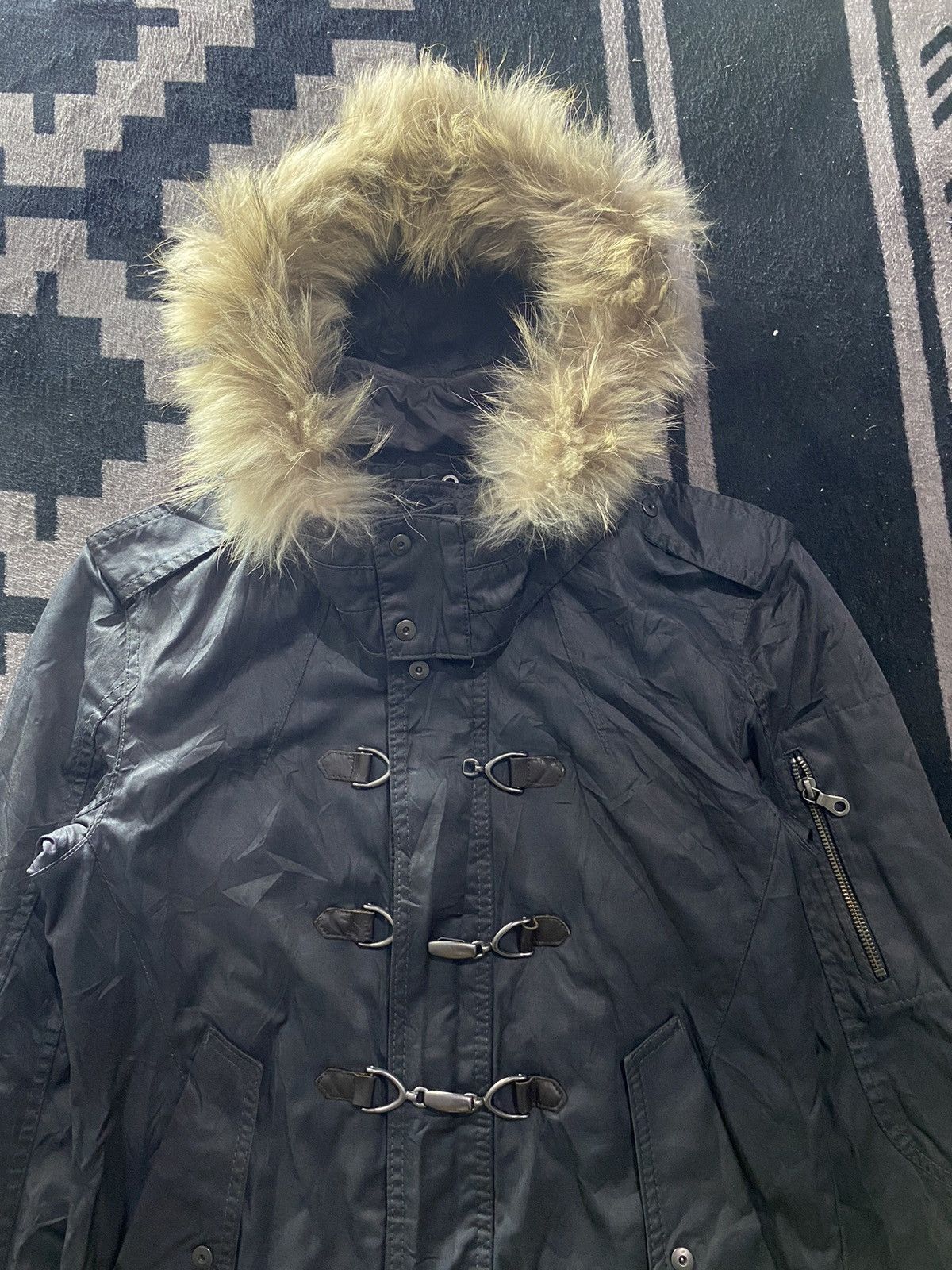 14th Addiction 2000s nicole club for men faux fur bono jacket Size US M / EU 48-50 / 2 - 4 Thumbnail