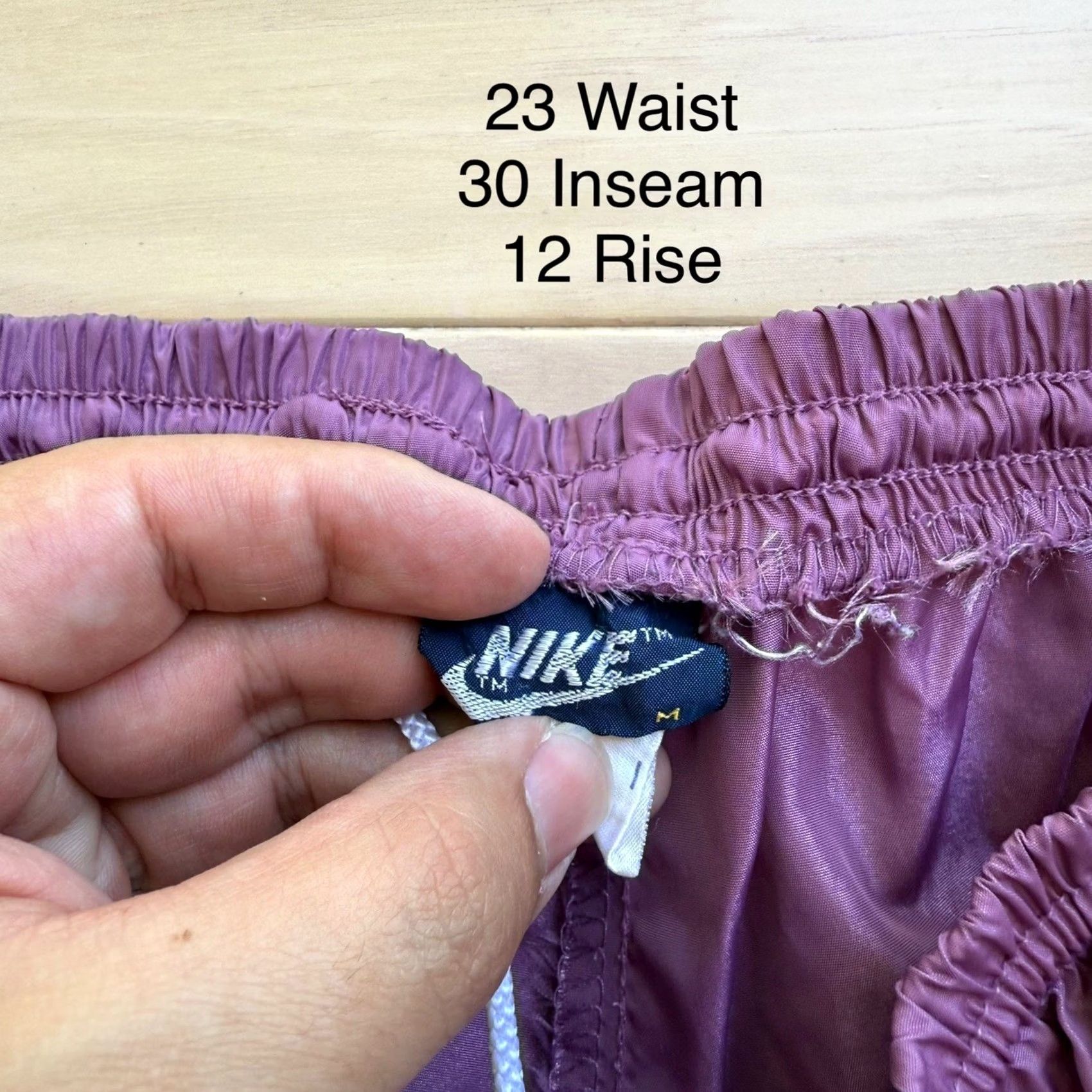 Nike VINTAGE Nike Sweatpants Women's Medium Purple 80s Track Sportswear Size 40" / US 18 - 5 Thumbnail
