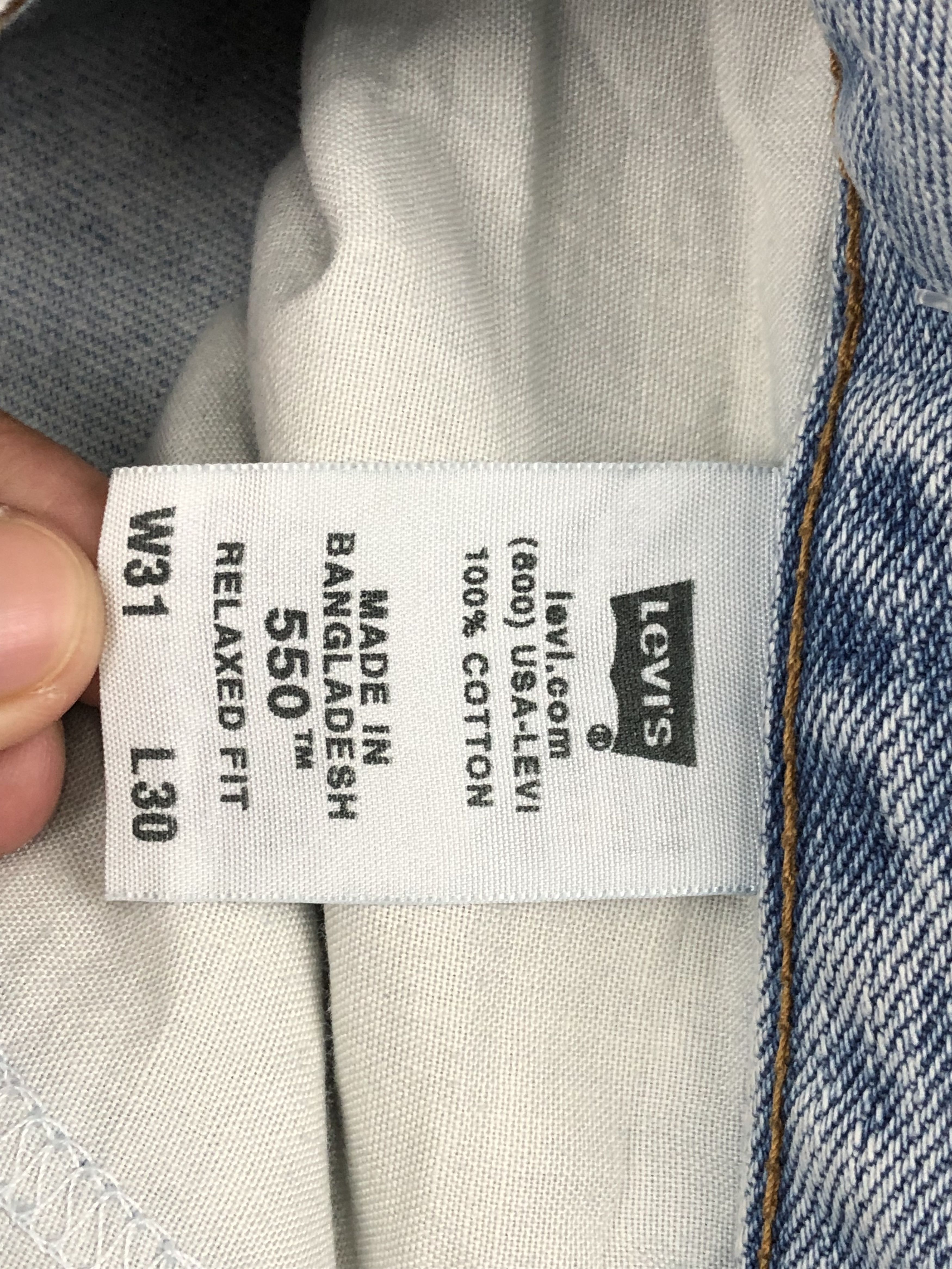 Levi's Vintage Levis 550 Light Wash Jeans DP1483 Size US 31 - 10 Thumbnail