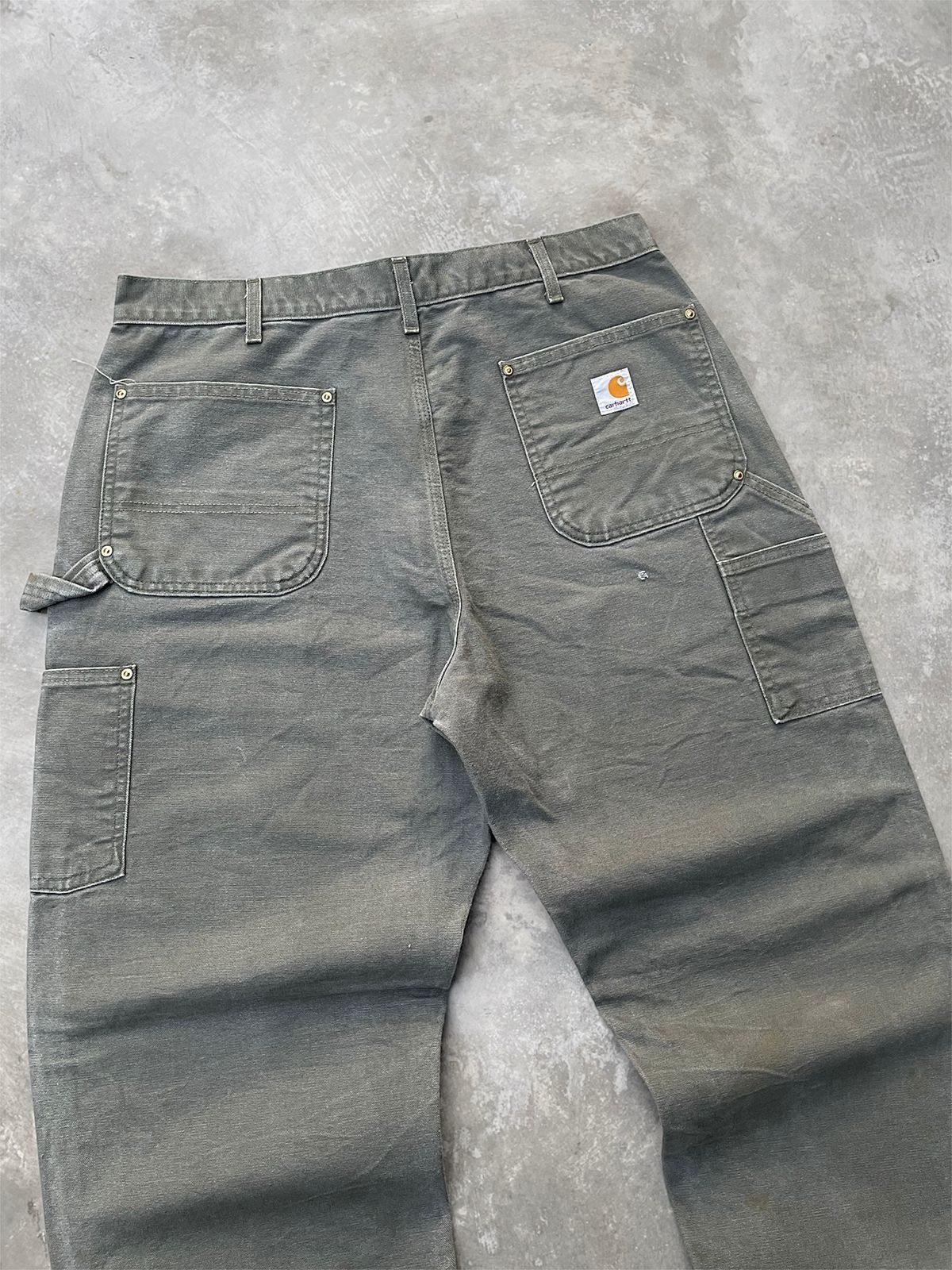 Carhartt Faded Mosgreen Carhartt Double Knee Grunge Size US 36 / EU 52 - 6 Thumbnail