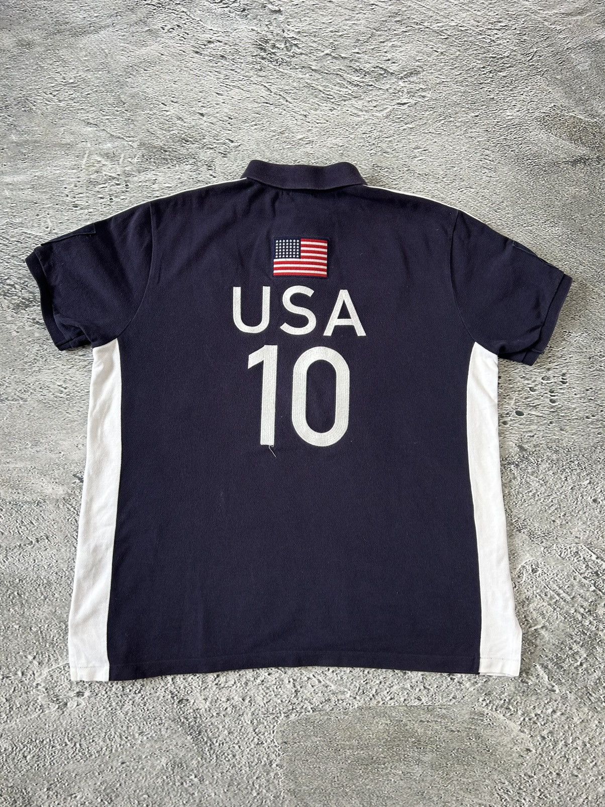 Polo Ralph Lauren × Ralph Lauren × Vintage Chief Keef Polo Ralph Lauren USA vintage shirt navy blue Size US XL / EU 56 / 4 - 9 Thumbnail