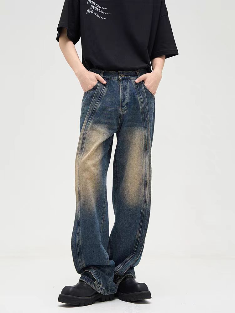 Japanese Brand × Jean High Street Vintage Washed Loose Jeans Size US 34 / EU 50 - 1 Thumbnail