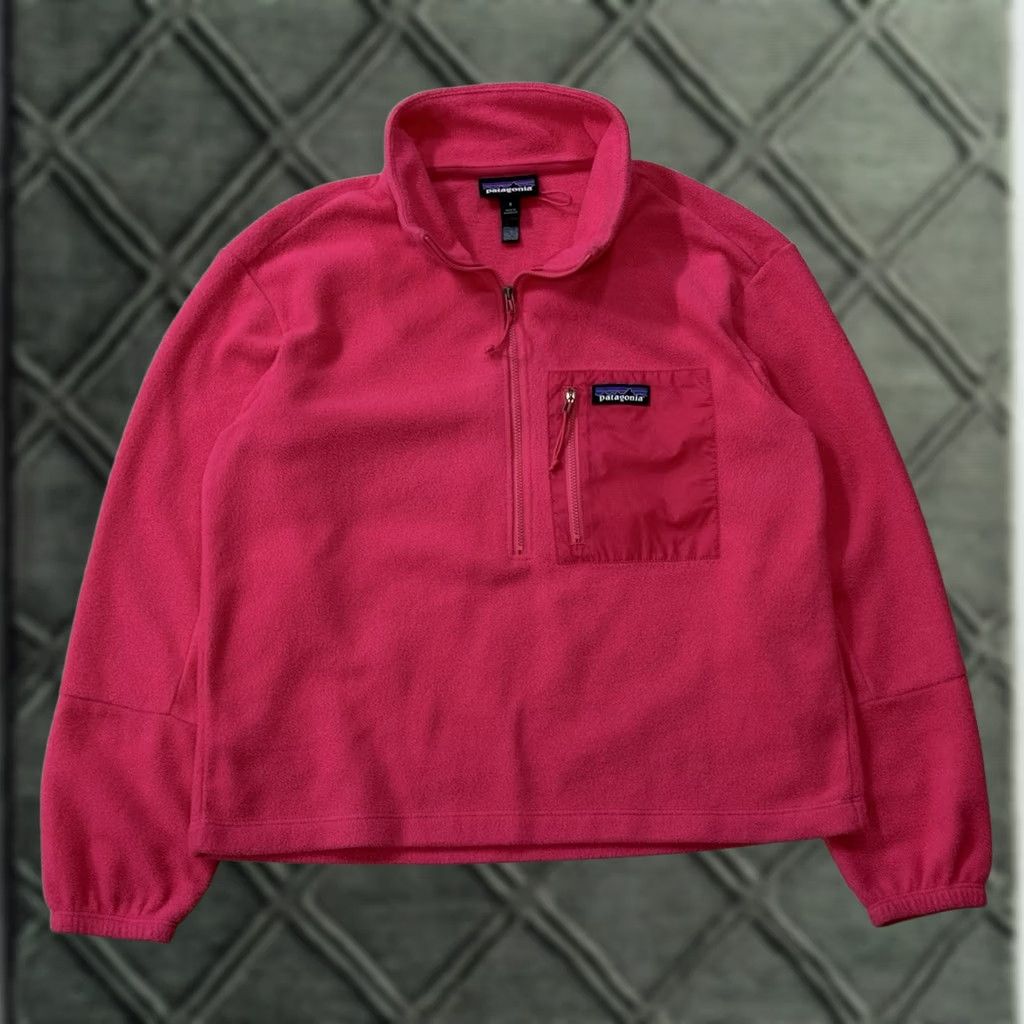 Patagonia Patagonia Women's Microdini 1/2-Zip Fleece Pullover Small Pink STY26260 Jacket Shirt Jumper Cozy Weathergear Zippered Pockets Women's Regular Size S Size S / US 4 / IT 40 - 1 Thumbnail