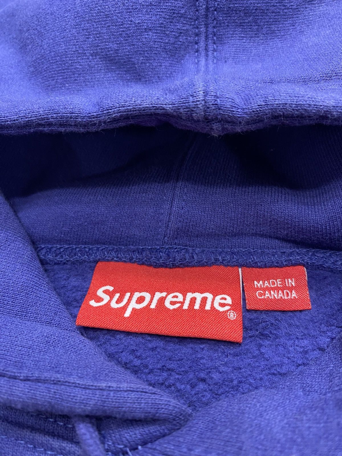 Supreme Supreme Don’t Care Hooded Sweatshirt Washed Navy (SS21) Size US L / EU 52-54 / 3 - 4 Thumbnail
