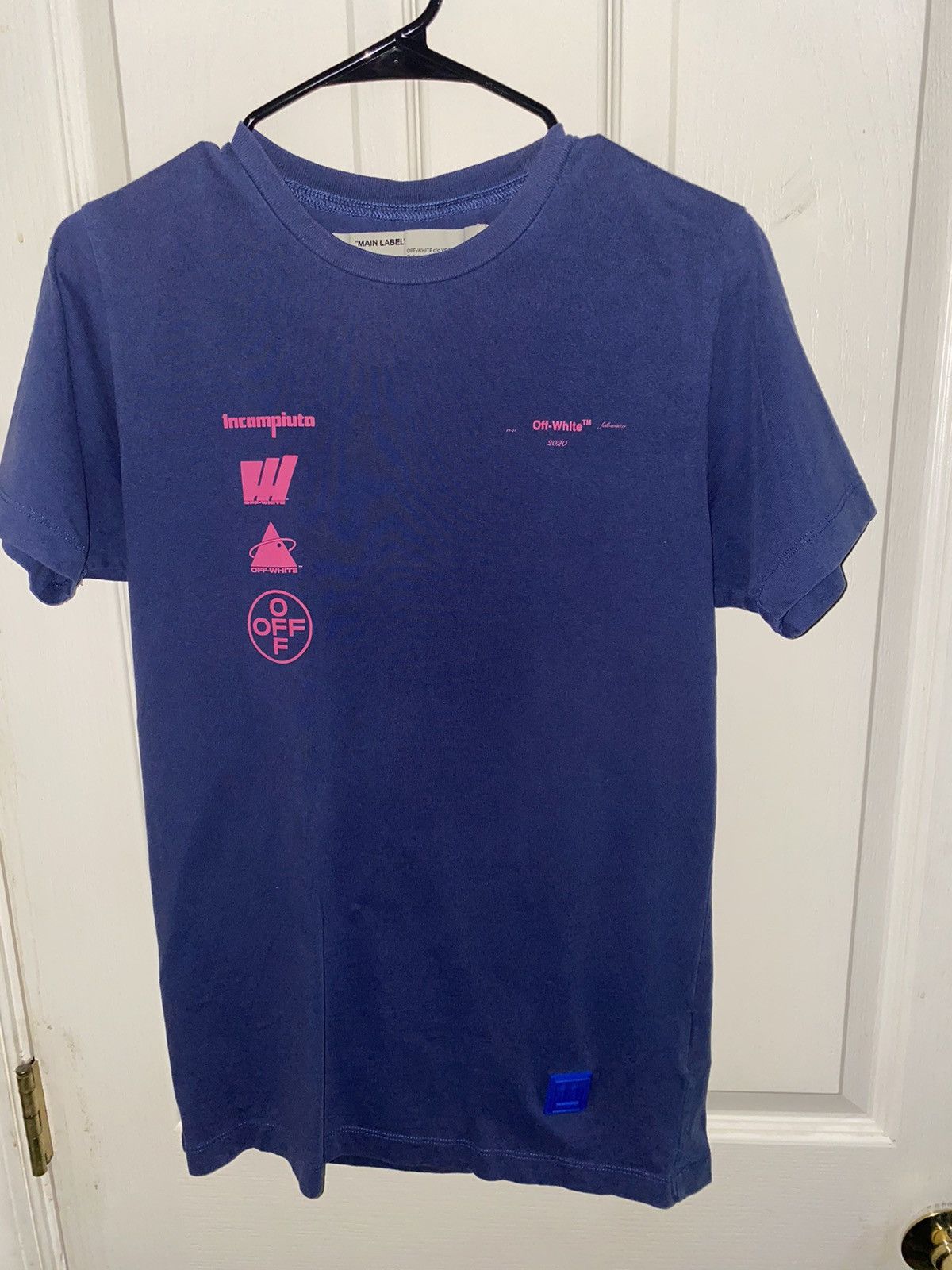 image of Off White Off-White Incompiuto T-Shirt Fw 19/20 in Purple, Men's (Size XS)