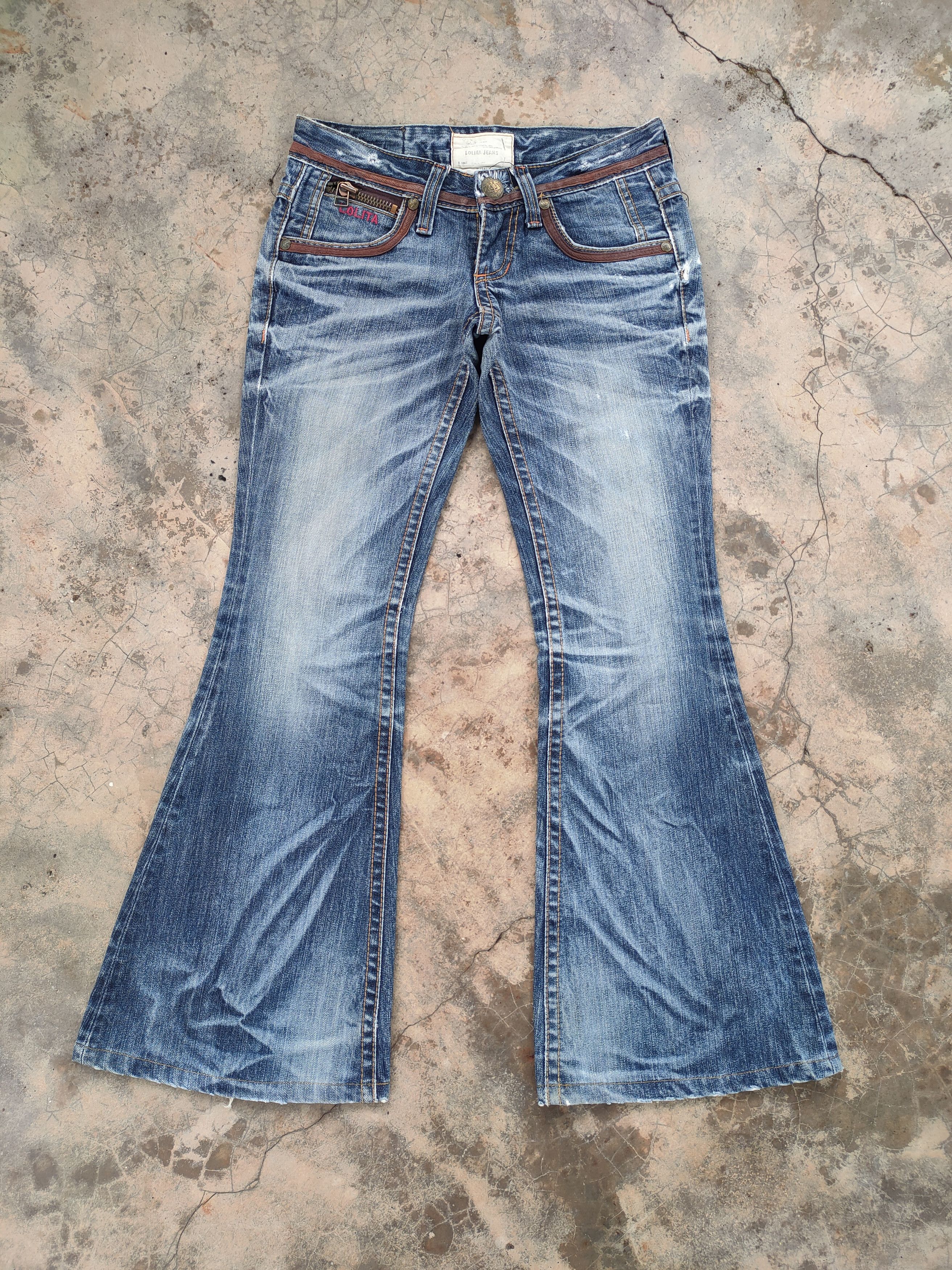 Japanese Brand FLARE VINTAGE LOLITA BOOT CUT DENIM JEAN PANTS Size US 29 - 1 Thumbnail
