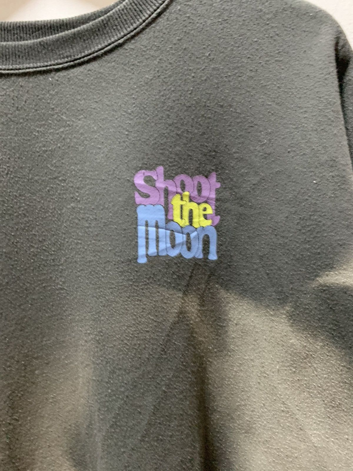 Japanese Brand Japanese Brand Gleam Shoot The Moon Boxy Faded Sweatshirt Size US XL / EU 56 / 4 - 3 Thumbnail