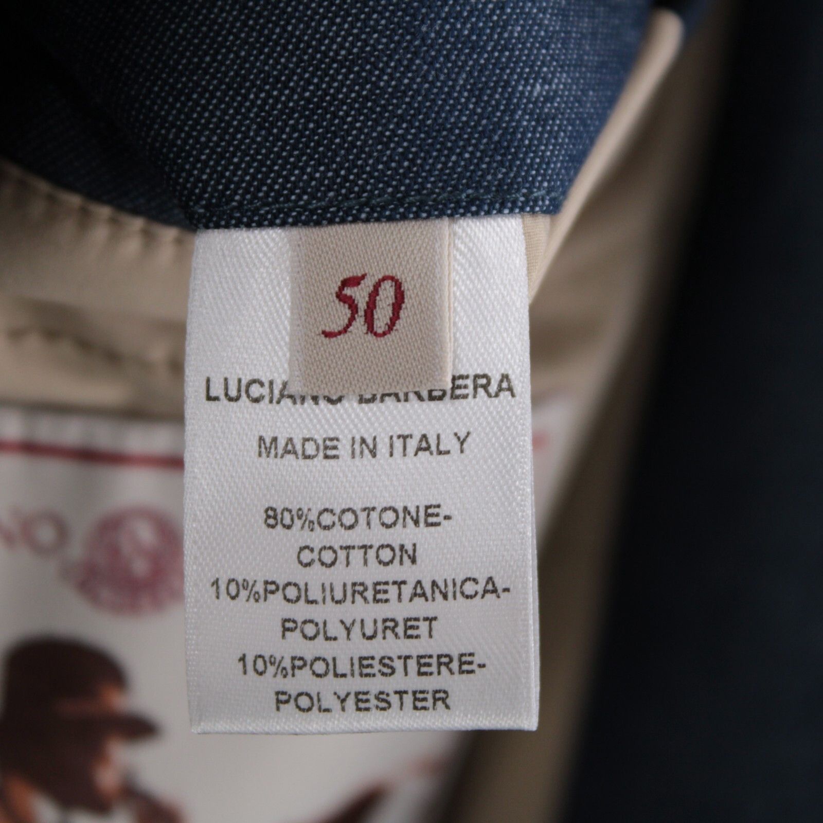 Luciano Barbera Luciano Barbera Jacket Size M US In Blue Cotton Blend Size US M / EU 48-50 / 2 - 9 Thumbnail