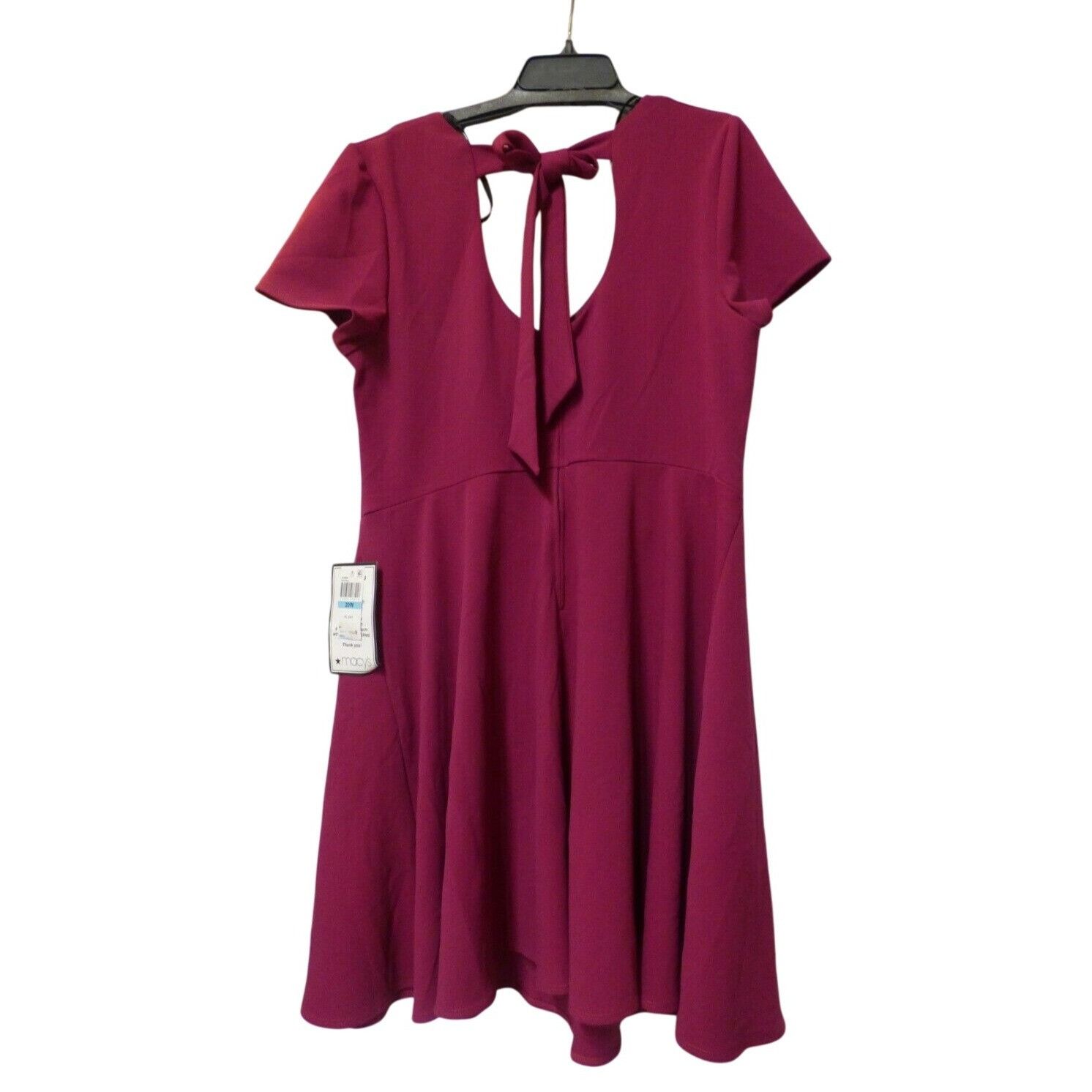 Other $69.00 B Darlin Trendy Plus Size Bow-Back Skater Dress, 22W Size ONE SIZE - 3 Thumbnail