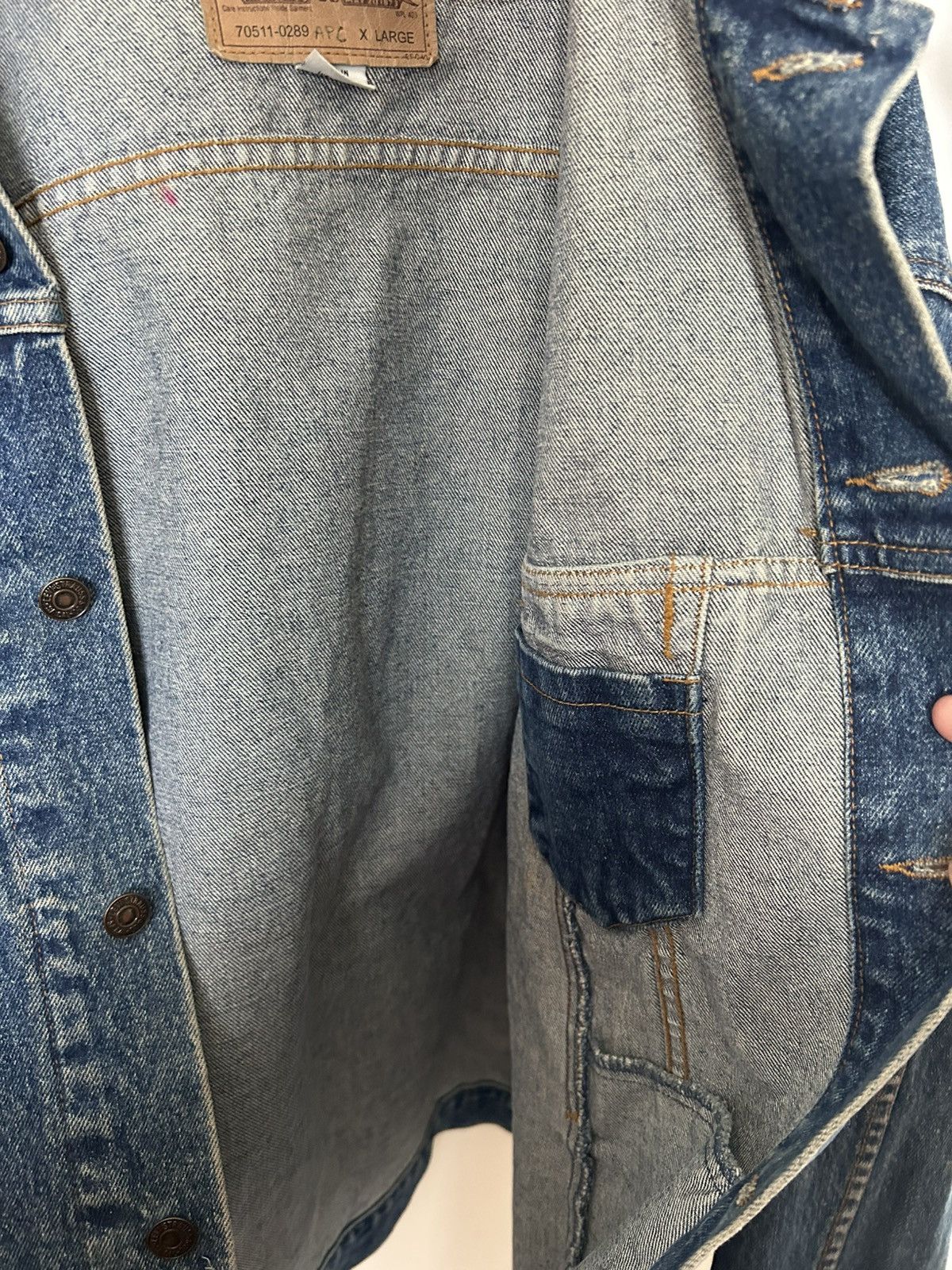 Levi's Jacket vtg levis denim trucker orange tab xl 70511-0289 Size US XL / EU 56 / 4 - 6 Thumbnail