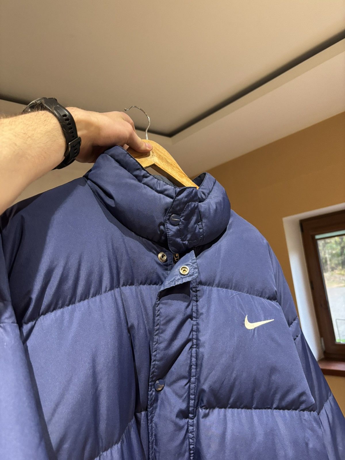 Nike Vintage Nike Swoosh Puffer Jacket Size US L / EU 52-54 / 3 - 10 Thumbnail