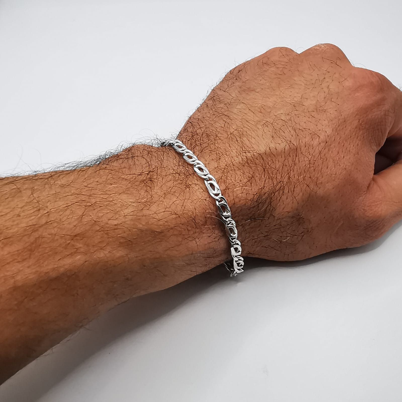 Sterling Silver Vintage Bracelet Jewelry,925 Sterling Silver, Handmade 5,96g Size ONE SIZE - 5 Thumbnail