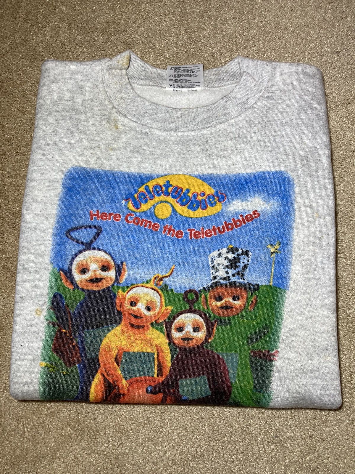 Japanese Brand 2000 Teletubbies Sweatshirt TBS Kids Children Show 90s Hit Size US S / EU 44-46 / 1 - 1 Thumbnail