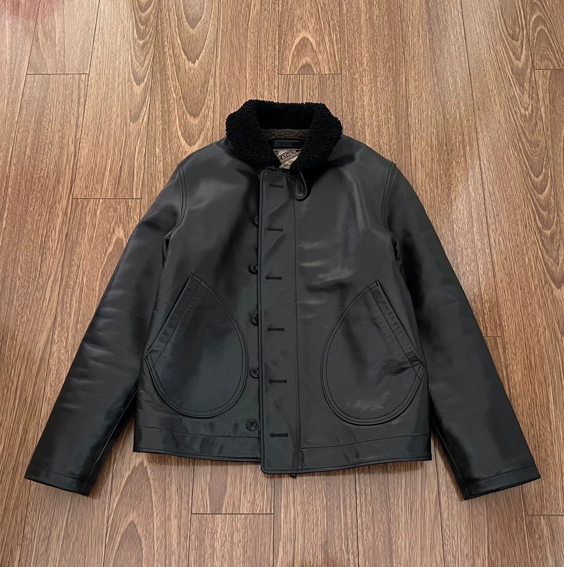 Other N-1 Horsehide Leather Deck Jacket 38 Good Condition Size S / US 4 / IT 40 - 1 Thumbnail