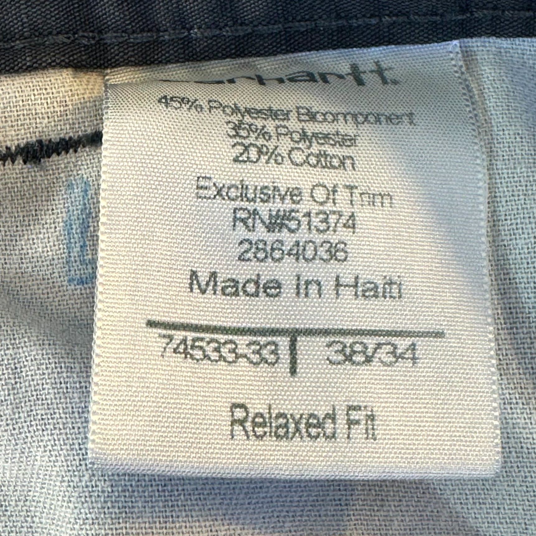 Carhartt Carhartt Pants Mens 38x32 Gray Ripstop Relaxed Fit Workwear Size US 38 / EU 54 - 6 Thumbnail