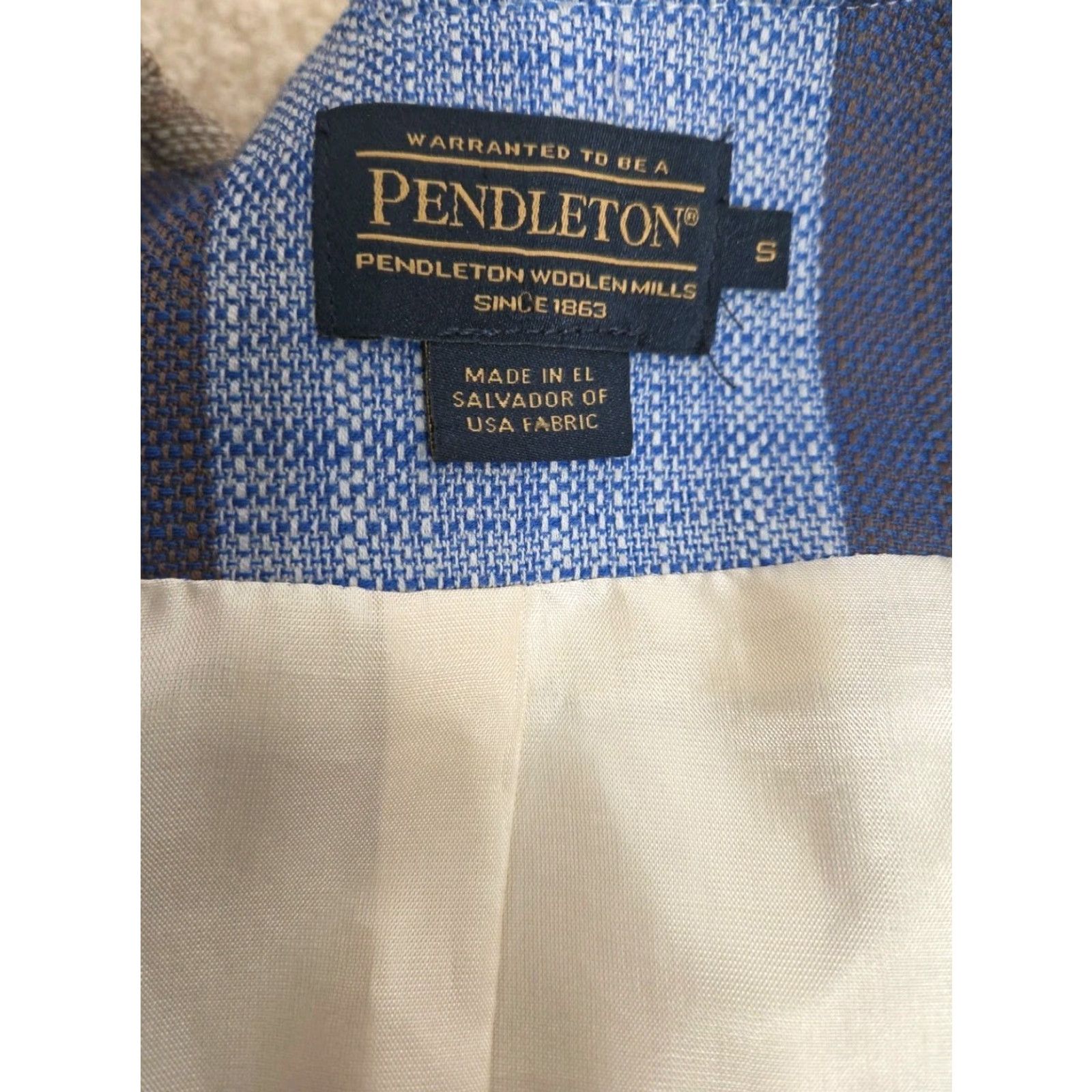 Pendleton Pendleton Blazer Vest Belted Wool Plaid USA Womens S Small Multicolor Jacket Long Mid-Length Sleeveless Buttoned Pattern Size S / US 4 / IT 40 - 5 Thumbnail