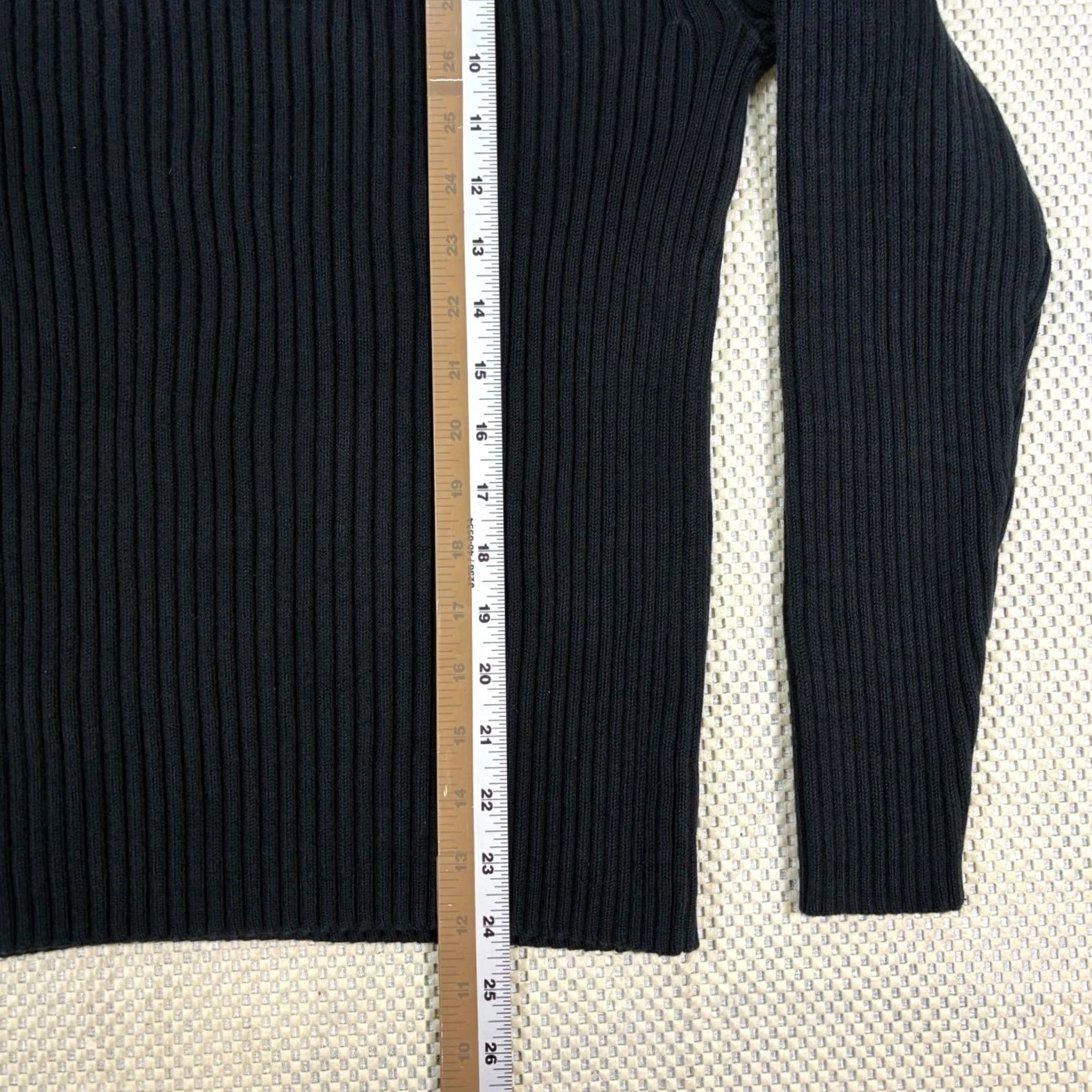 Gap VINTAGE GAP Women's S Ribbed Crew Neck Long Sleeve Sweater Dark Navy Blue Size S / US 4 / IT 40 - 7 Thumbnail