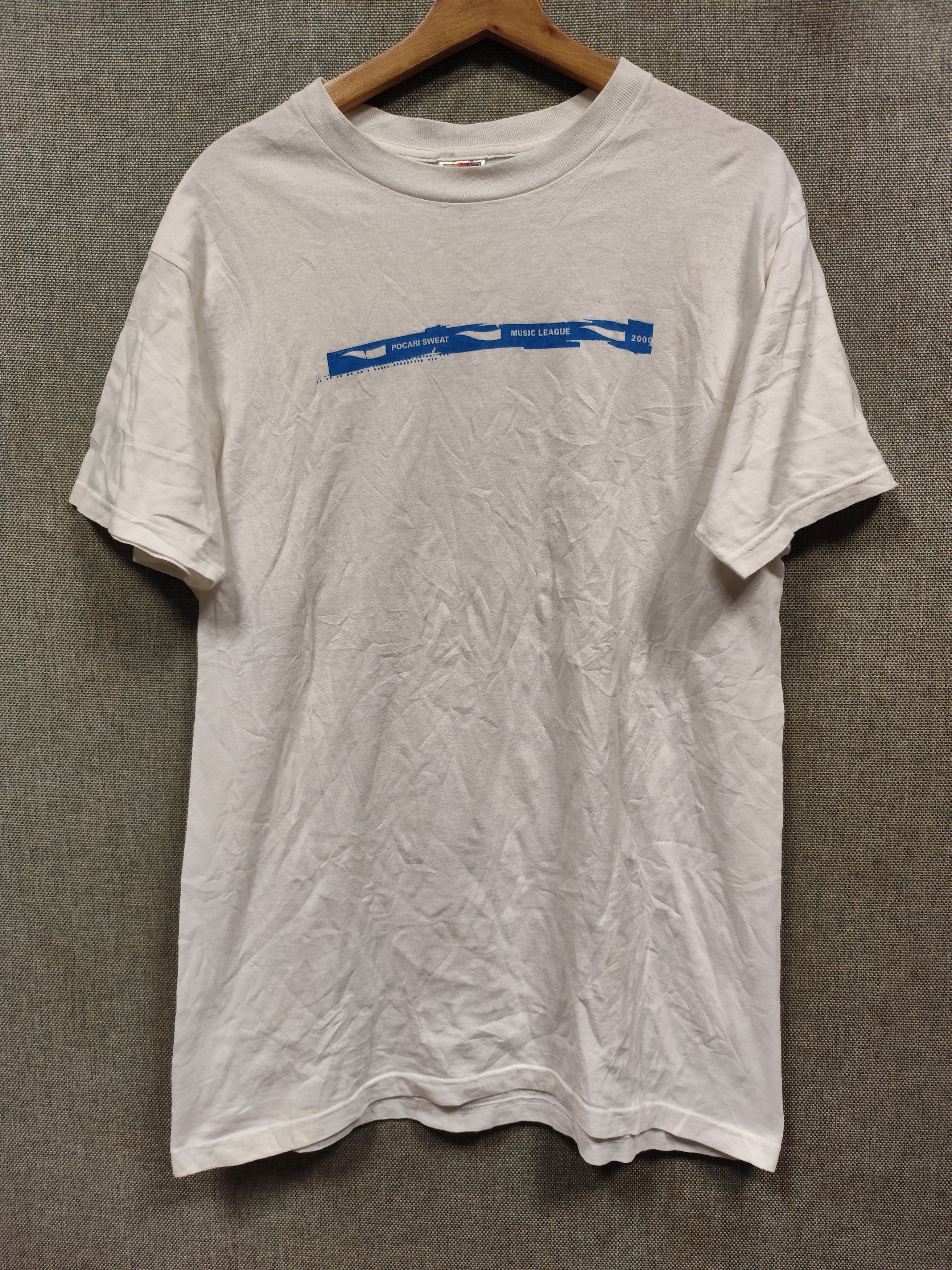 Fruit Of The Loom Vintage t shirt pocari sweat Size US M / EU 48-50 / 2 - 1 Thumbnail