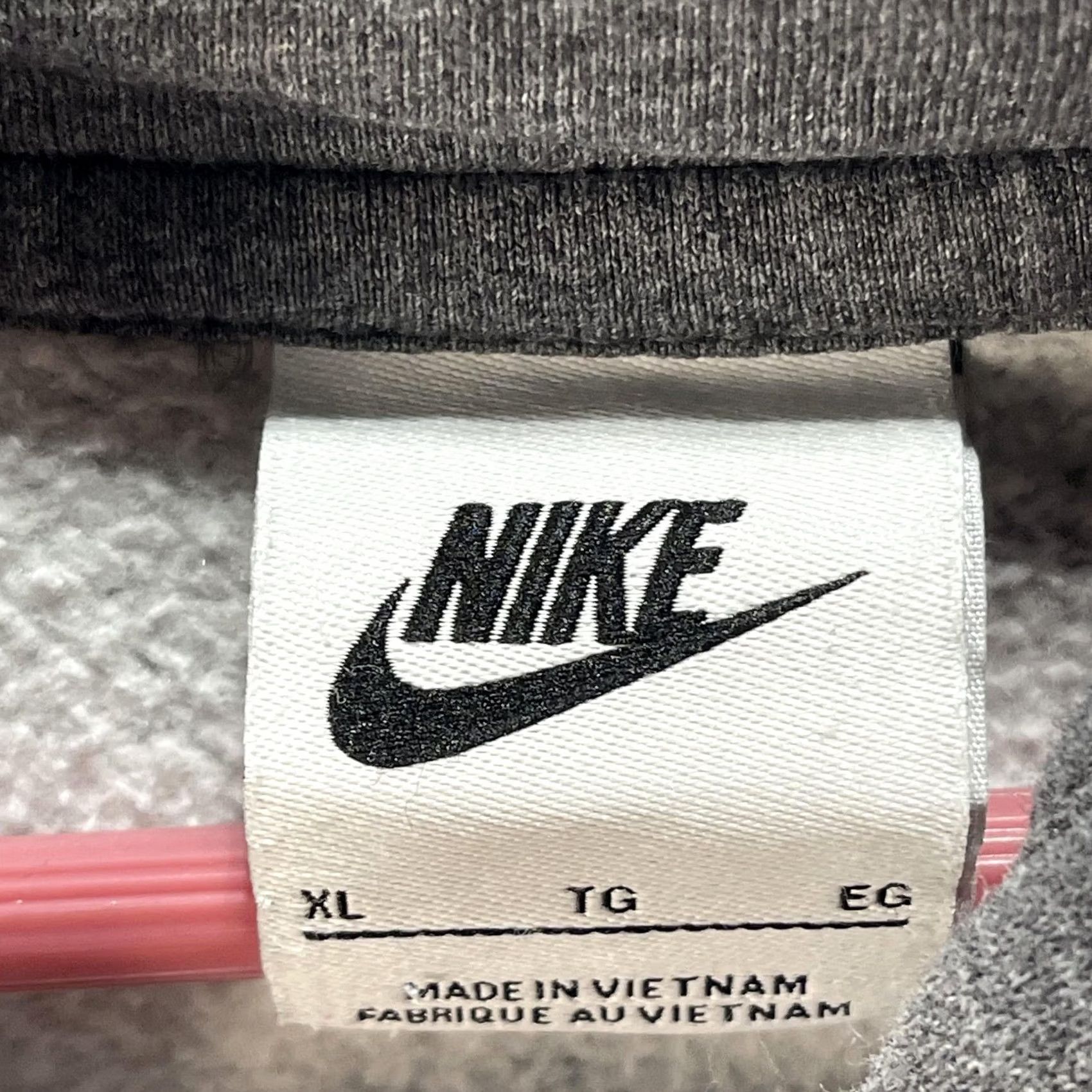 Nike VINTAGE Nike Hoodie Mens XL Gray Pullover Sweatshirt Swoosh Logo Fleece Athletic Pocket Size US XL / EU 56 / 4 - 6 Thumbnail