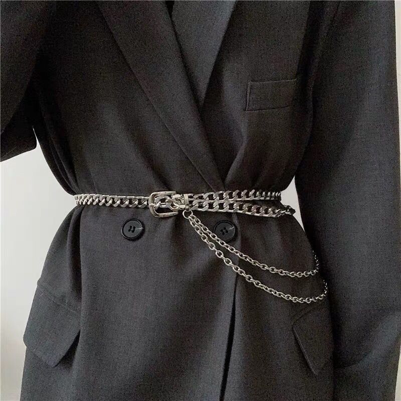 Designer Crazy Vintage Belt Riveted Belts Menswear Accessories Size ONE SIZE - 1 Thumbnail