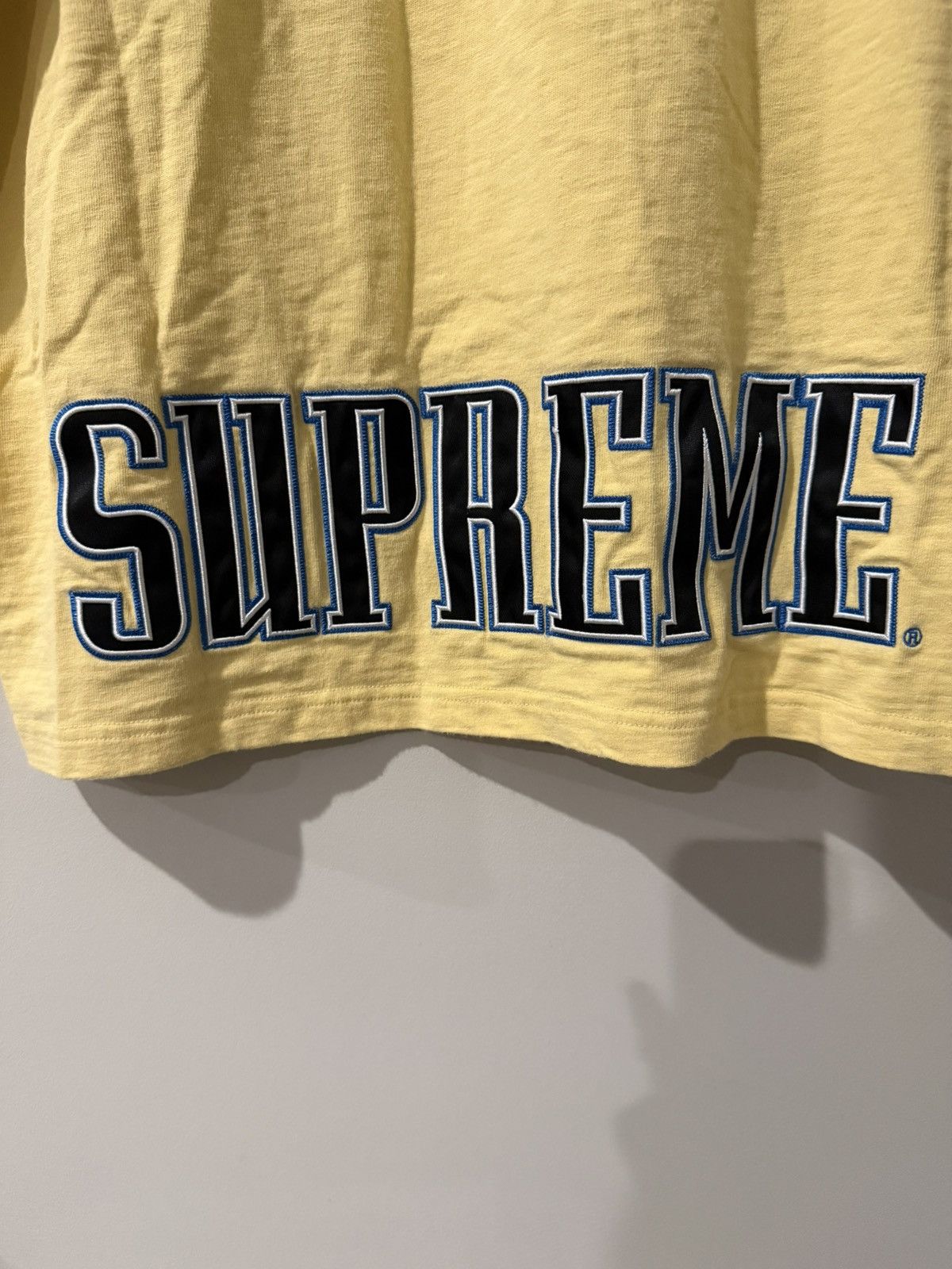 Supreme Supreme Contrast Appliqué Yellow T shirt Size US XL / EU 56 / 4 - 3 Thumbnail
